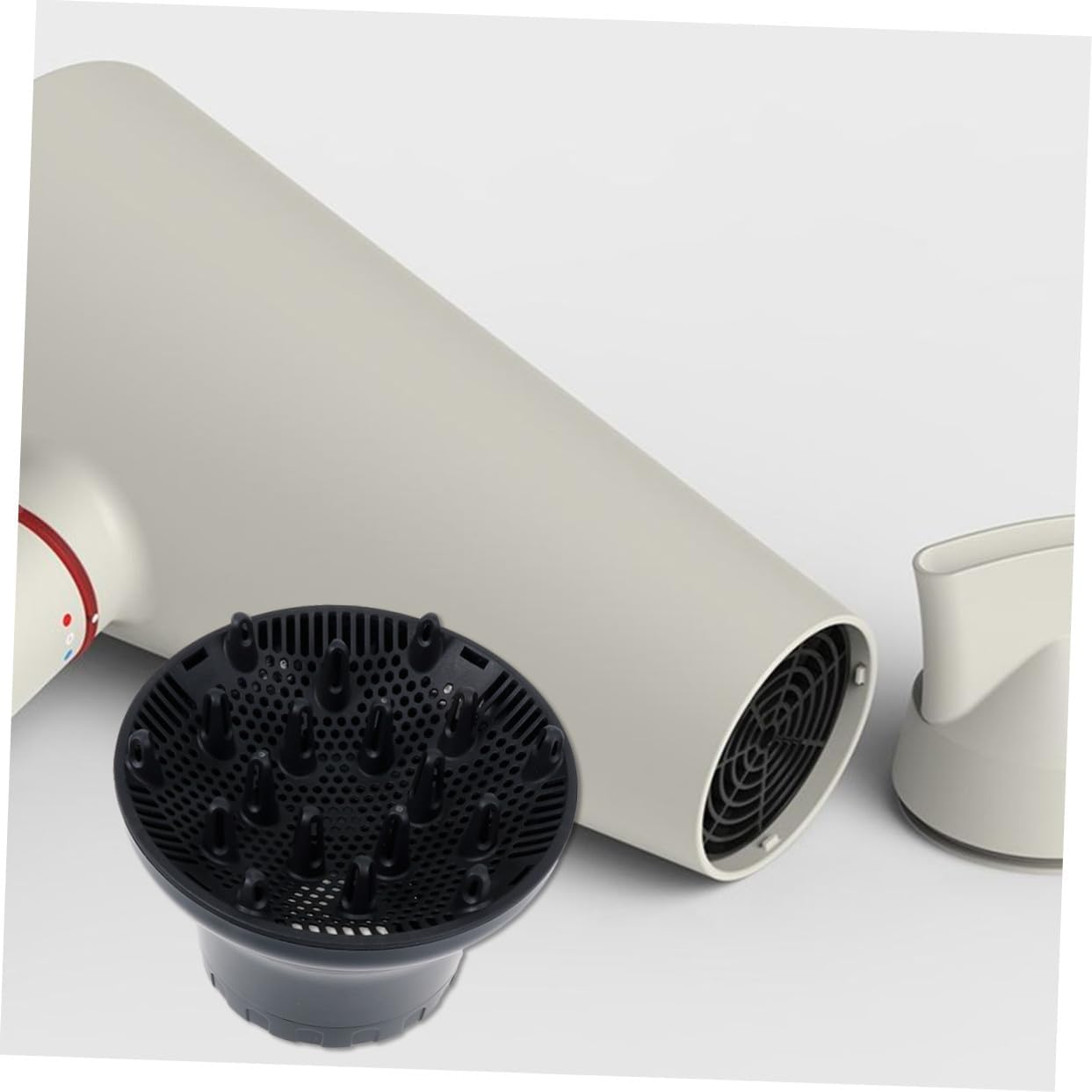 HAPINARY Professional Hair Dryer Diffuser Nozzle for Curly Wavy Straight Hair High Heat Resistant Attachment with Deep Bowl Design Fit Black image number 2