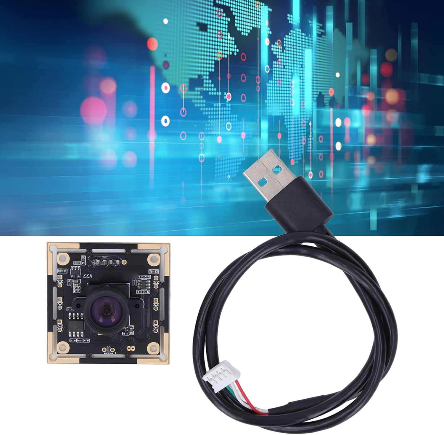 1MP USB2.0 Camera Module 1280 X 720, Manual, 100&deg; Panorama Distortion, QR Code Scanning for Face Recognition image number 5