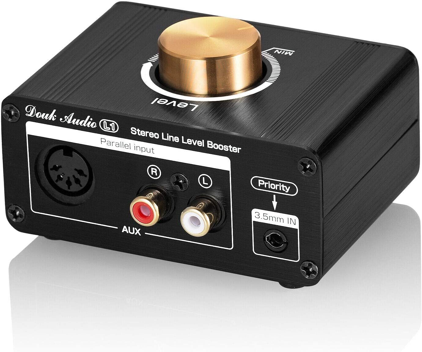 Douk Audio L1 Mini Stereo Line Level Booster Amplifier Audio Preamp with 20Db Gain and Volume Control image number 5