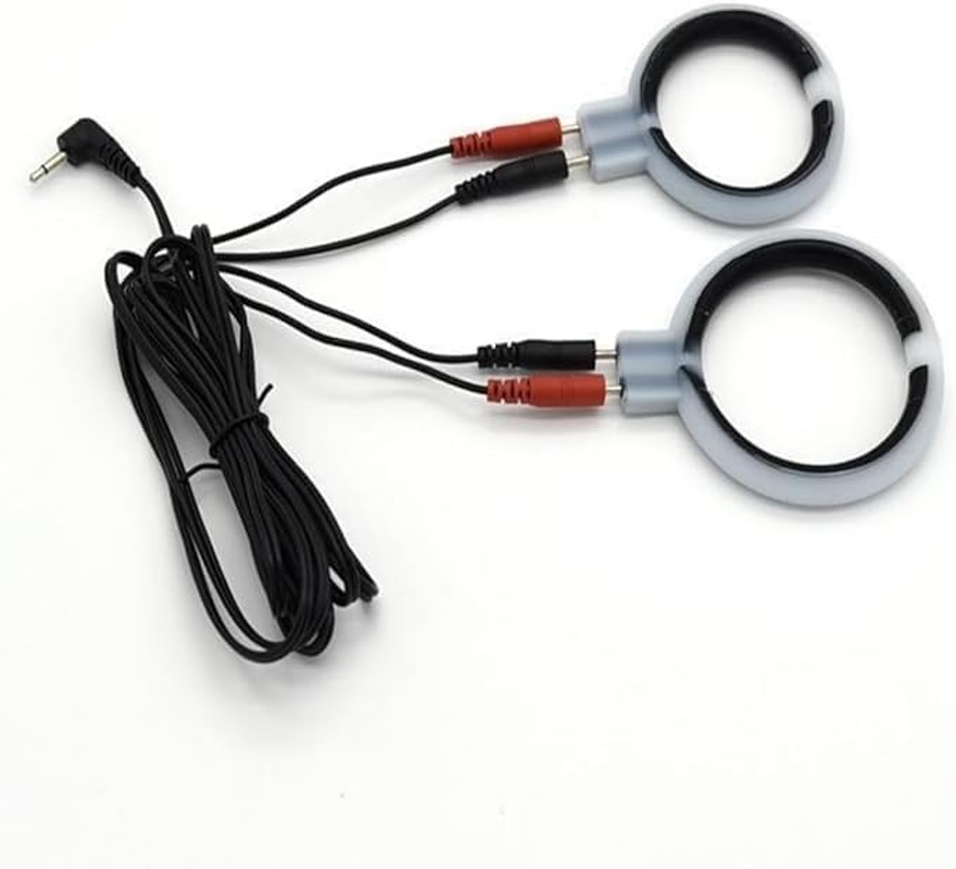 Electric Penis Rings Extender Enlarger Enhancer Electric Shock Cock Penis Rings for Adult Men Sex Toys