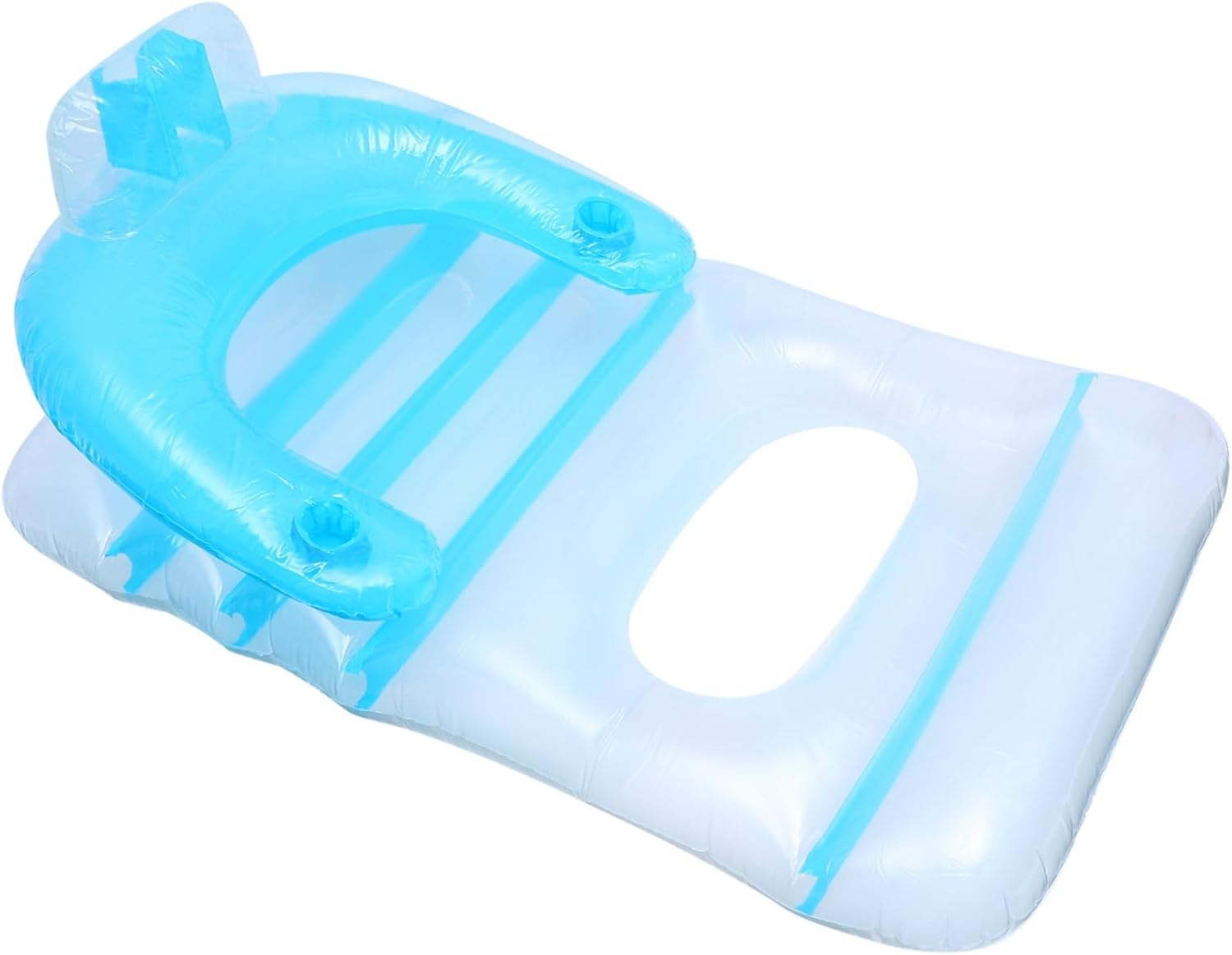 PVC Floating Bed Pool Party Must-Have Portable Mat Beach Lounger Safety First image number 6