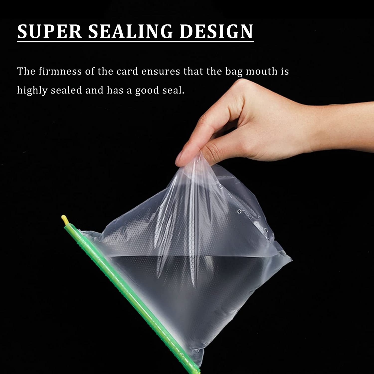 50Pcs Food Bag Sealer Clips Reusable Bag Sealer Sticks image number 3