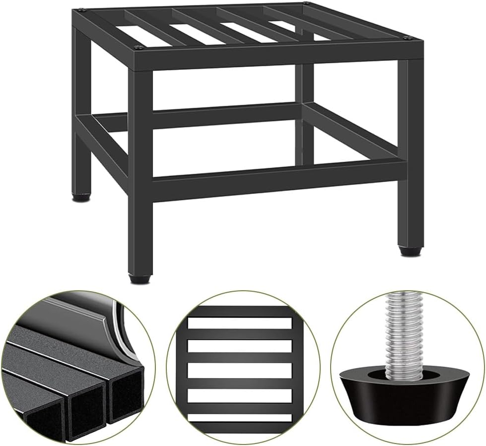 2 Pack Plant Stand,Metal Pedestal Stand,Flower Plant Stool,Iron Flower Stand Display Planter Shelf,For Indoor Plants,Home,Livingroom,Bedroom,Sturdy,Black image number 3