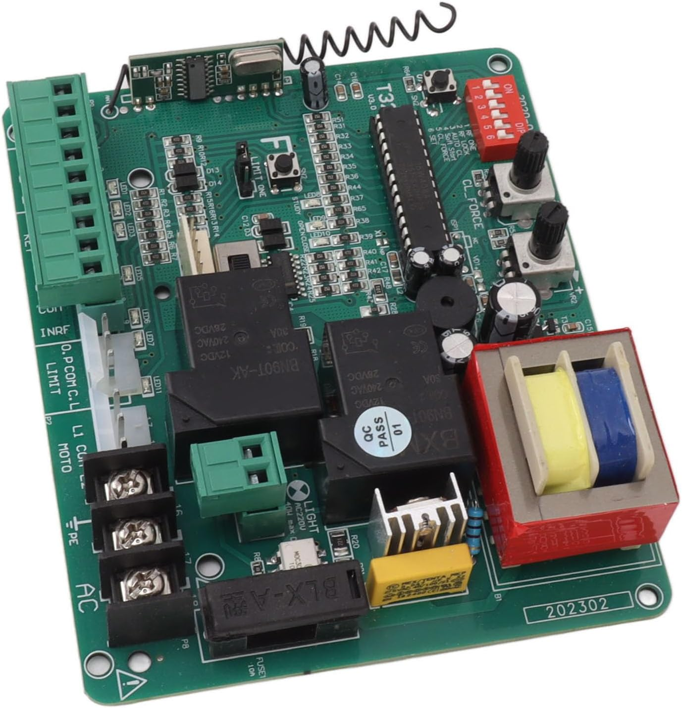 Control Board for Sliding Gate Motor, Remote Control Electric Door Motor Circuit Board with LED Indication, Door Opener PCB Circuit Control Board for Electric Automatic Gate image number 4