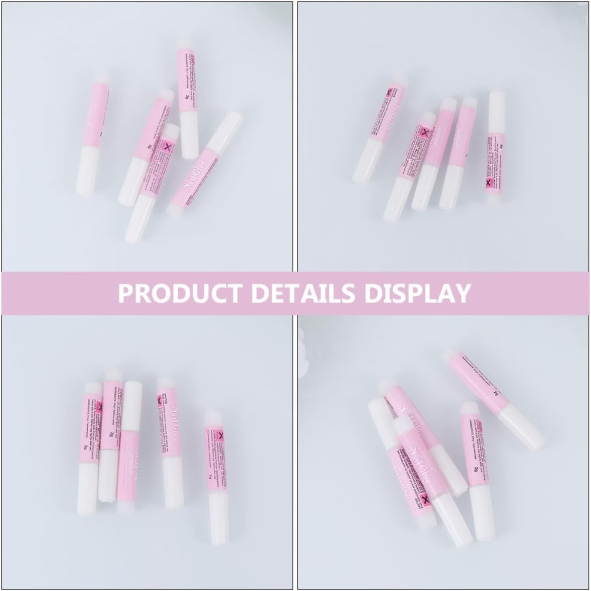 HEANUJJ 25Pcs 2G Nail Glue for Manicure Kit Super Strong Press on Nail Glue for for Professional for Home and Salon Use image number 5