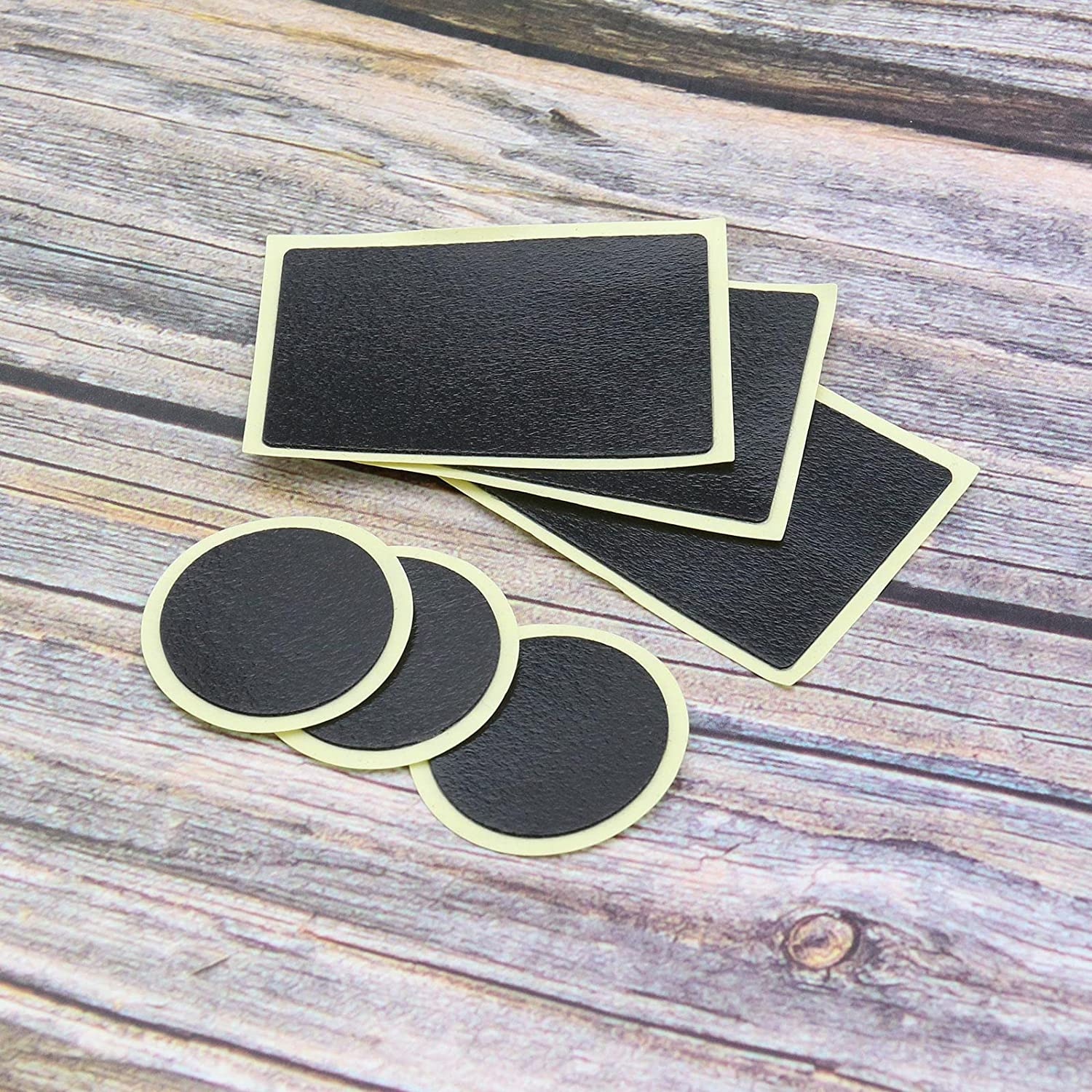 SING F LTD 1 Set of 30PCS Bicycle Tire Patch Repair Kit 12PCS round 12PCS Rectangular Glueless Self-Adhesive Patches with 4PCS Metal Rasps 2PCS Tire Levers Storage Box image number 6