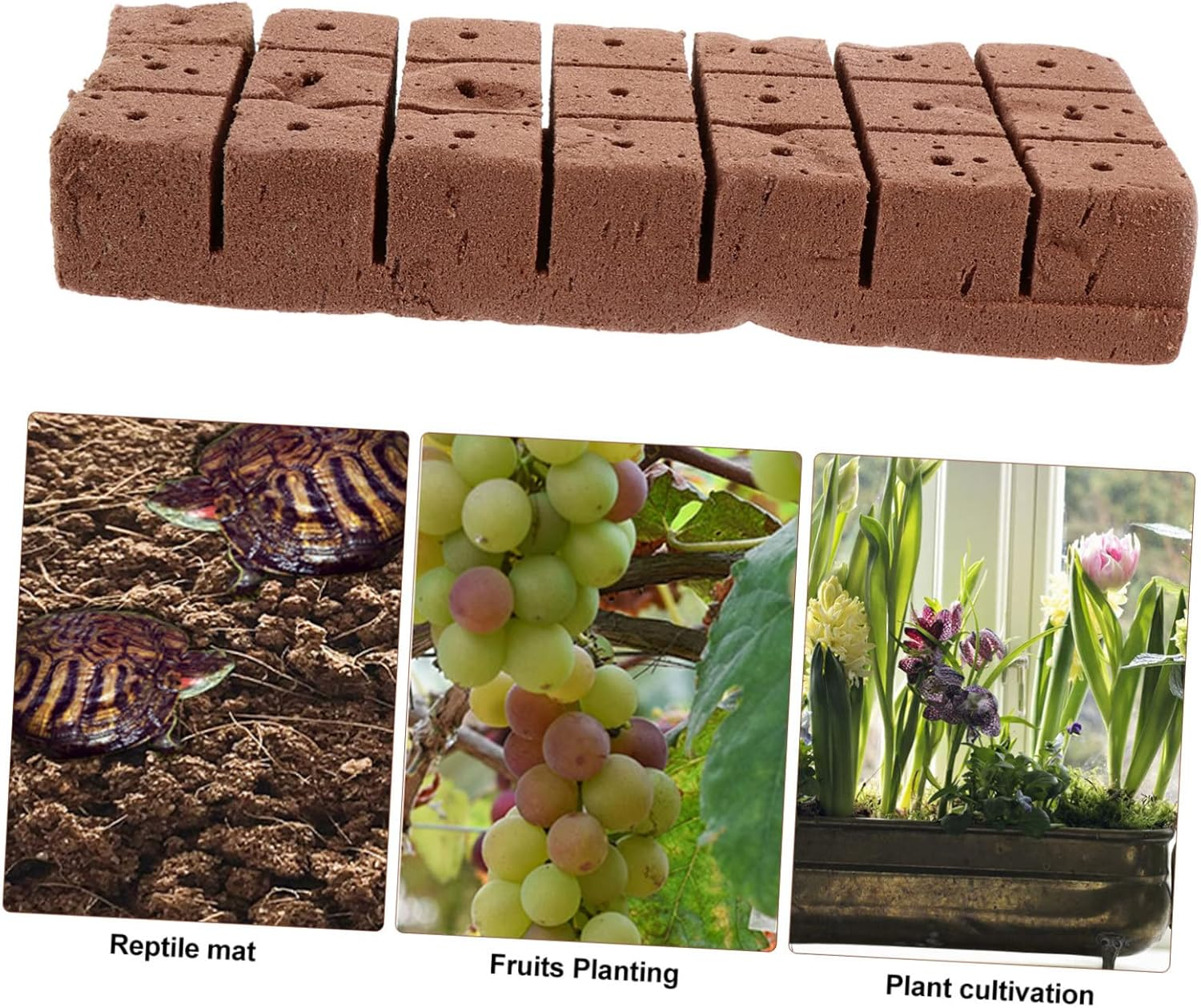 40Pcs Practical Nutrient Soil Seedlings Matrix Block for Vegetables Flowers Garden Use image number 1