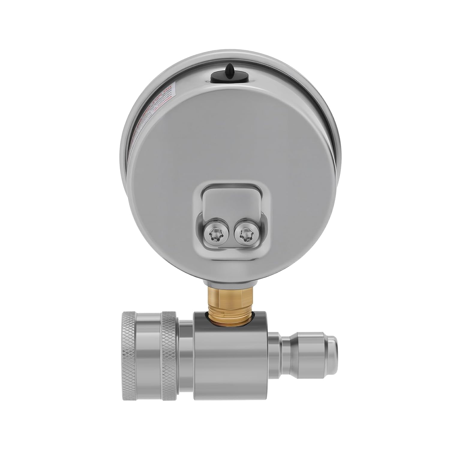 Measureman Pressure Washer Gauge Kit, 2-1/2 Inch, 6000 PSI, 3/8 Inch Stainless Steel Quick Connect, Liquid Filled Design image number 4