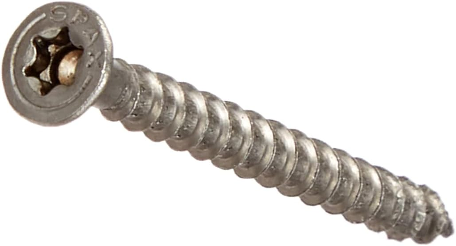SPAX T-Star plus 1197000500803 All-Purpose Screw Stainless Steel A2 5.0 X 80 Mm Countersunk Head Fully Threaded 4CUT Pack of 100