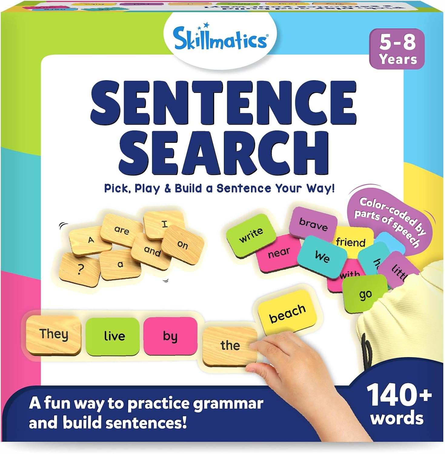 Skillmatics Educational Game - Sentence Search, Fun Learning Toys & Games for Kids, Sentence Building Activity, Creative Word Play, Gifts for Boys & Girls Ages 5, 6, 7, 8 image number 3