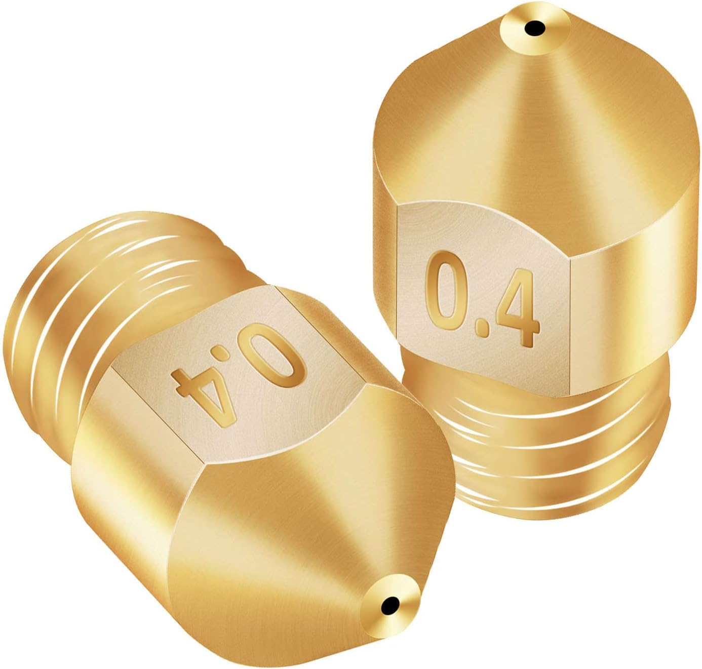 Mingzhe 6PCS 3D Printer Brass Copper Extruder Nozzle MK8 0.4Mm for CR-6 SE 3D Printer 1.75Mm Filament image number 6