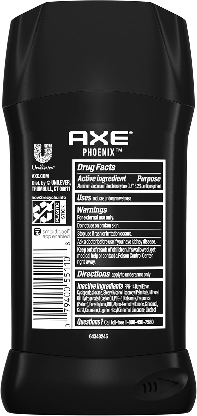 AXE Antiperspirant Stick for Men, Phoenix 2.7 Oz image number 5