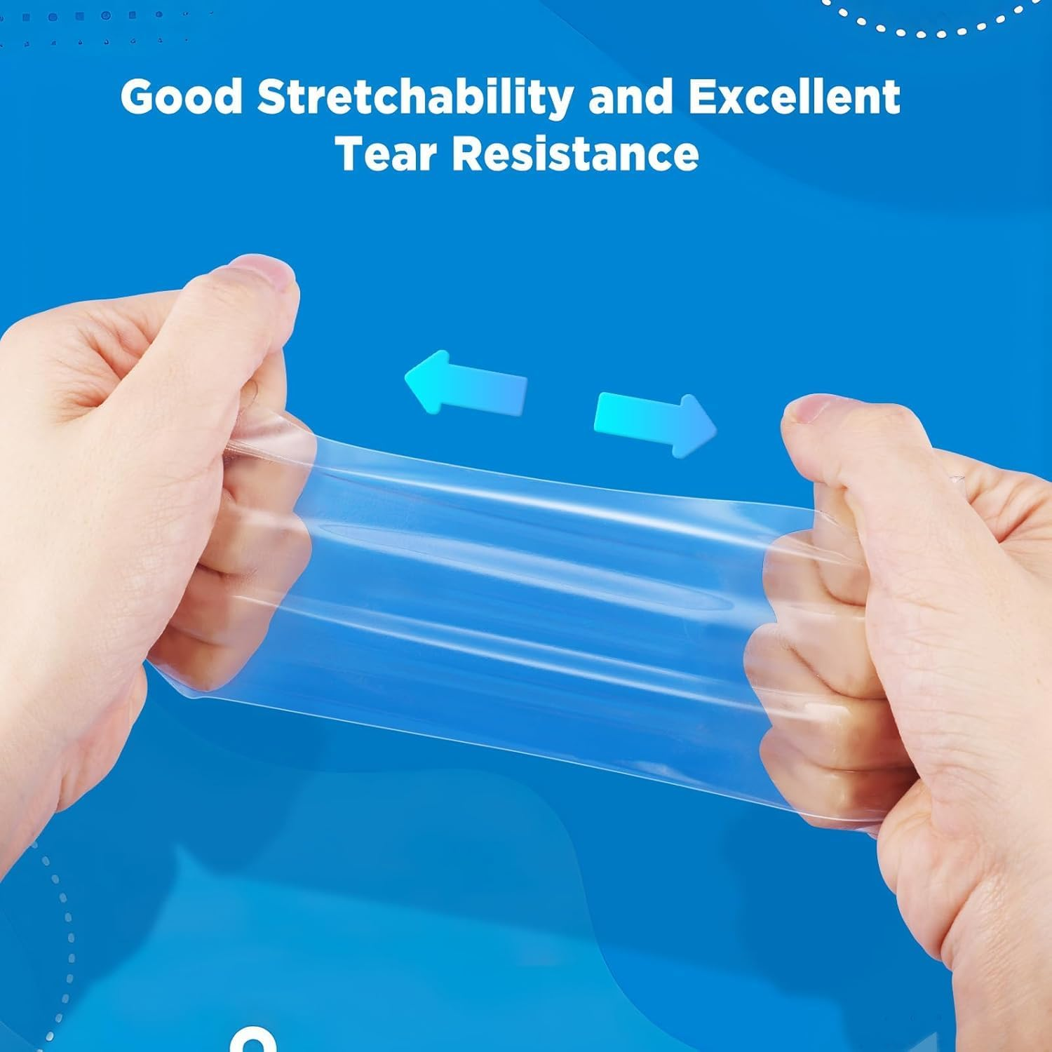 Ecooe TPU Repair Tape, Clear Tape, 8Cm X 5M, Waterproof Adhesive Tape for Pool, Air Mattress, Trampoline, Inflatable Boat, Air Bed, Bouncy Castle, Water Polo, Swimming Ring Patches, Color Transparent image number 4