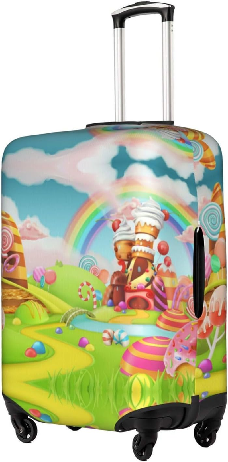 Obabo Grape Travel Luggage Cover,Washable Suitcase Cover Protector Anti-Scratch Suitcase Cover Fits 18-32 In, Candy Land, X-Large