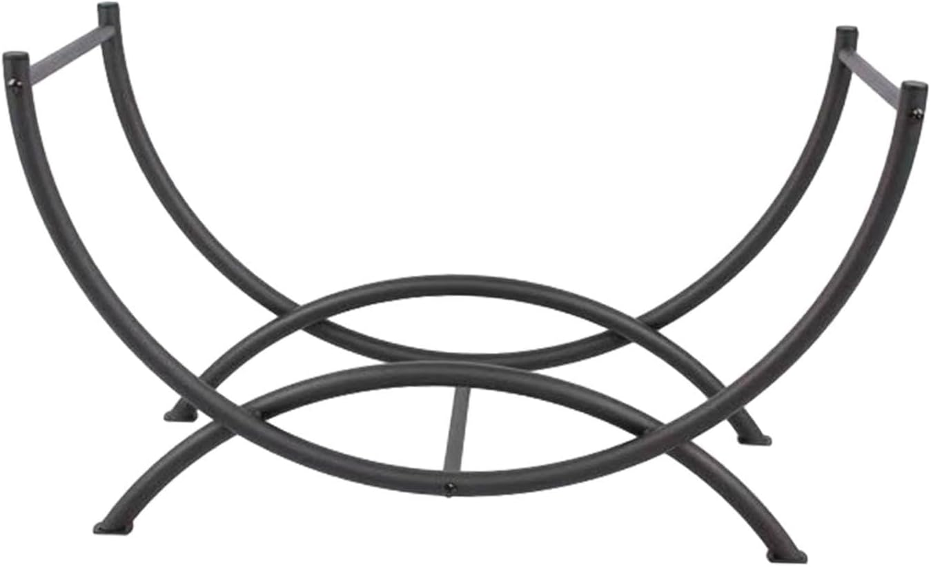 Curved Log Holder Fire Wood Rack Fireplace Wood Storage Log Storage Rack for Cooking image number 2