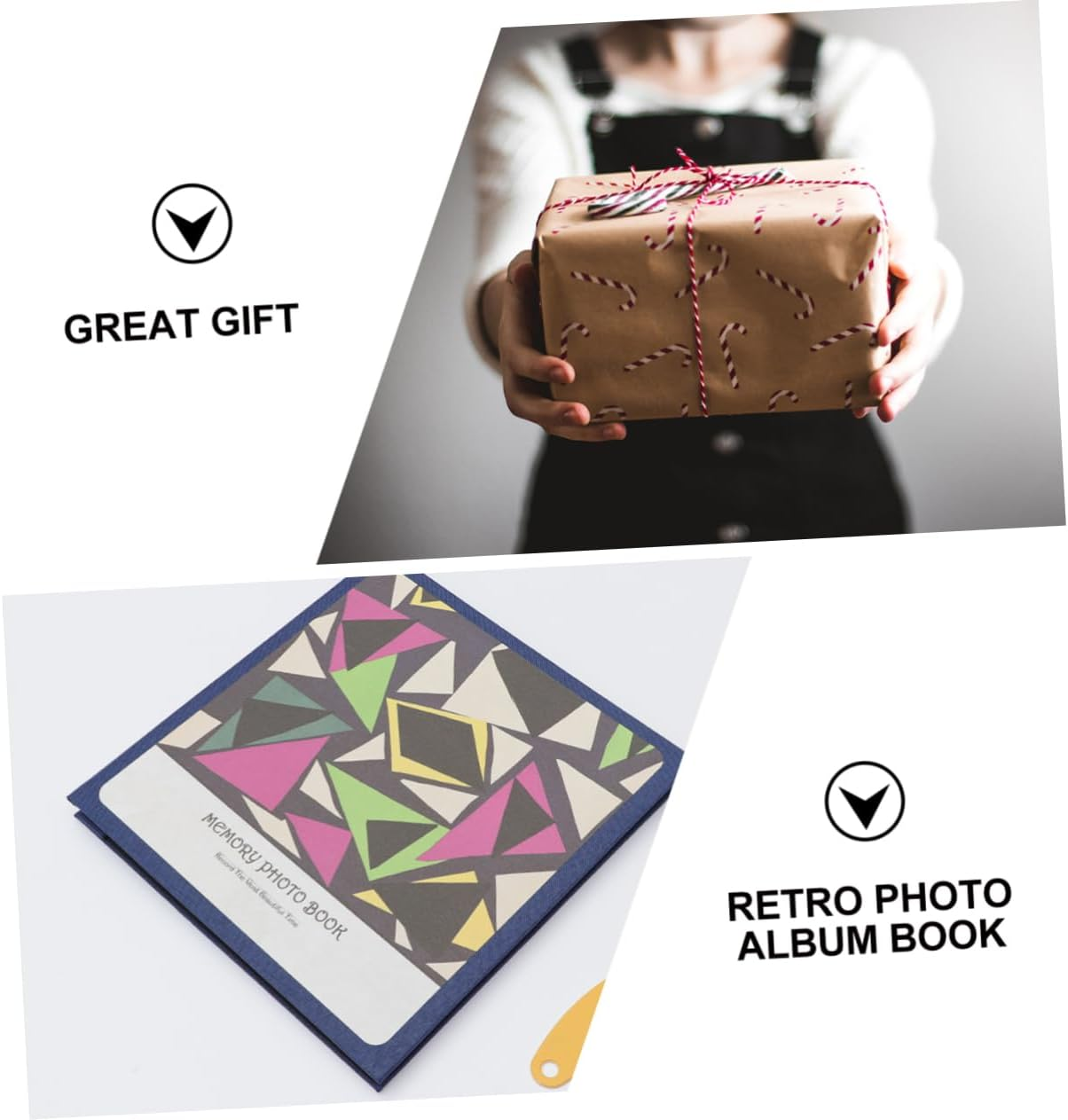 1Pc Retro Photo Album Book Large Capacity Self Adhesive Scrapbook for DIY Memories for Weddings Birthdays and Graduations Handmade with Thick Cardboard image number 3