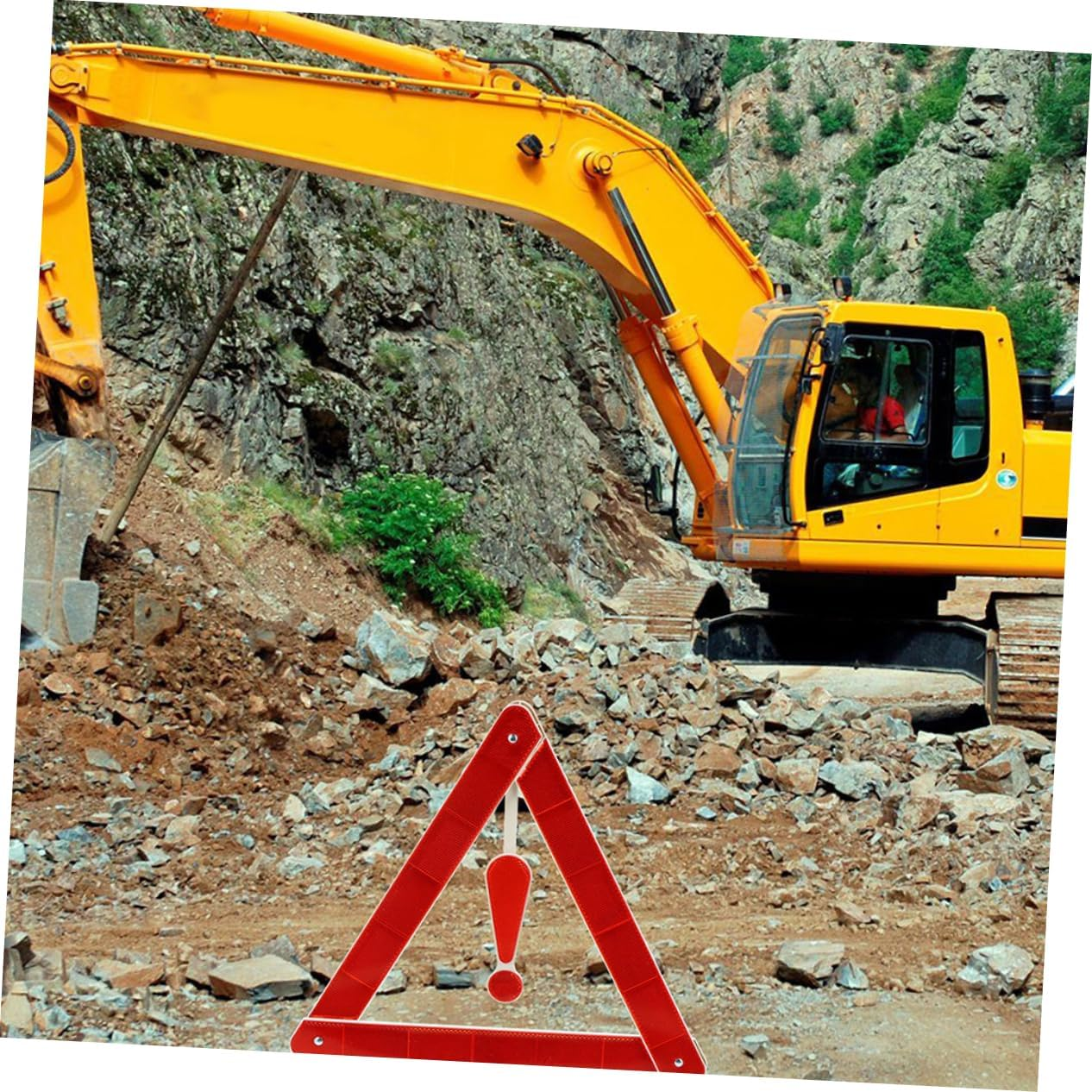 4Pcs Auto Warning Triangles 39X39Cm Reflective Car Safety Kit Multipurpose Roadside Emergency Signs for Vehicle Breakdown image number 5