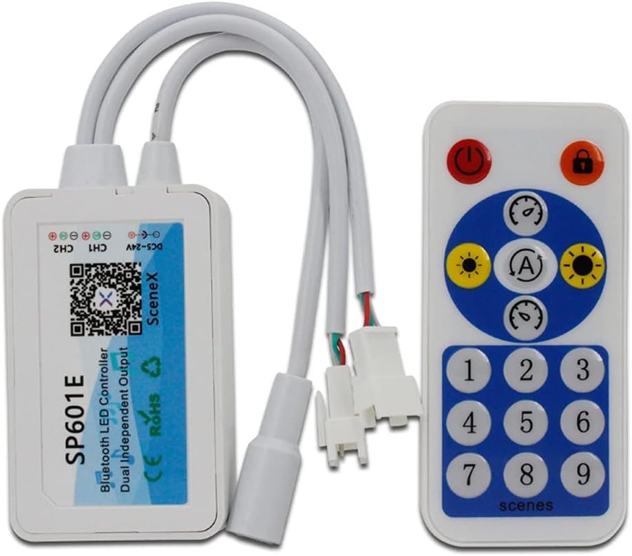 WS2812B Led Strip Light Controller Blue Tooth SP105E SP110E Wifi SP108E SP501E Music SP107E SP601E WS2811 SK6812 Lights DC5V-24V (SP108E) image number 4