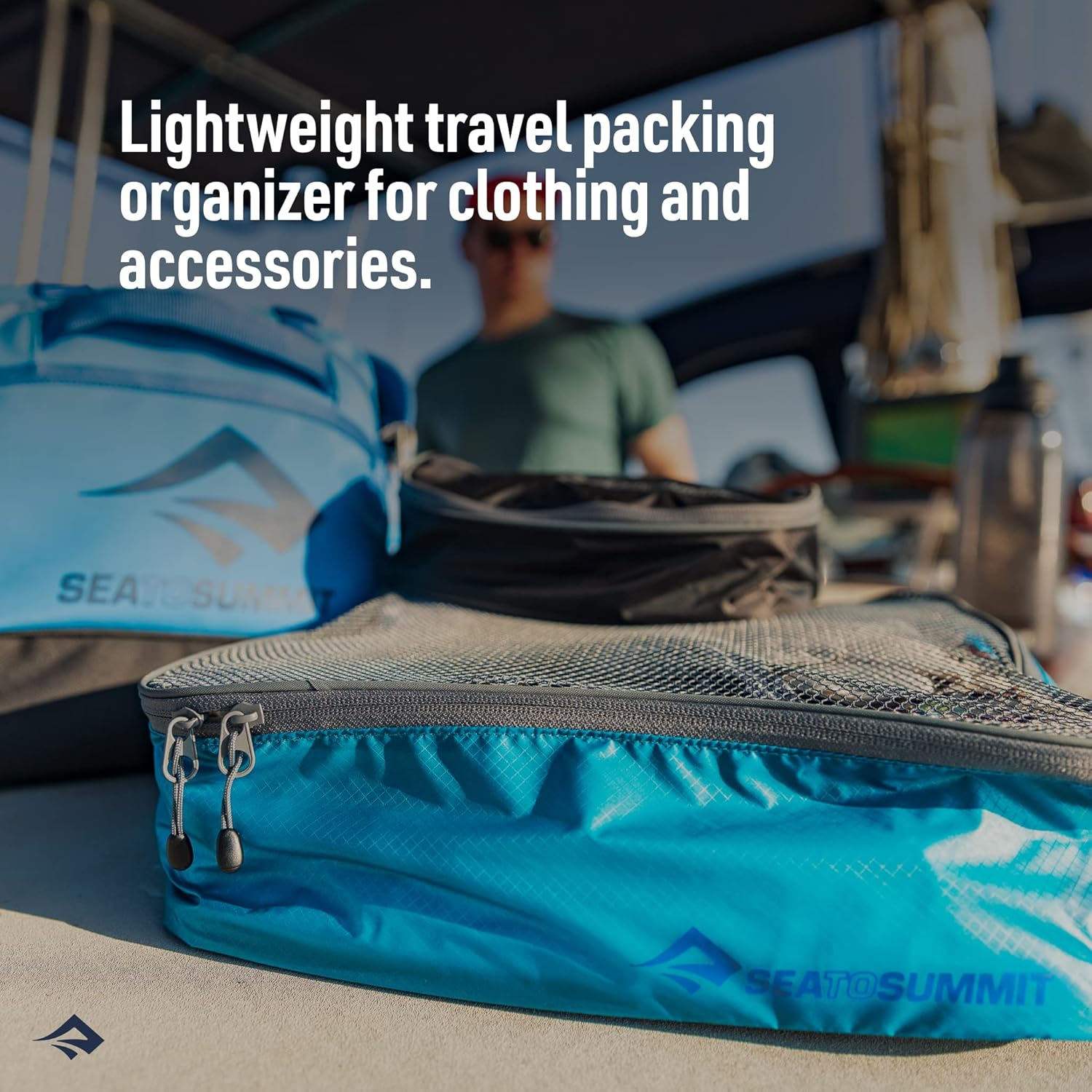 Sea to Summit Garment Mesh Bag, Blue ATOL, Small - High Rise image number 3