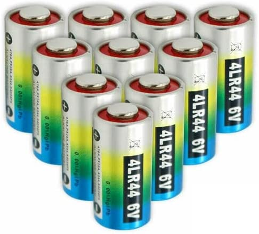 [10 Pack] HIGH Capacity 4LR44 6V Battery Citronella L1325 PX28A 476A 28A A544 V34PX 476A Alkaline Batteries for Dog Training Collars Cameras