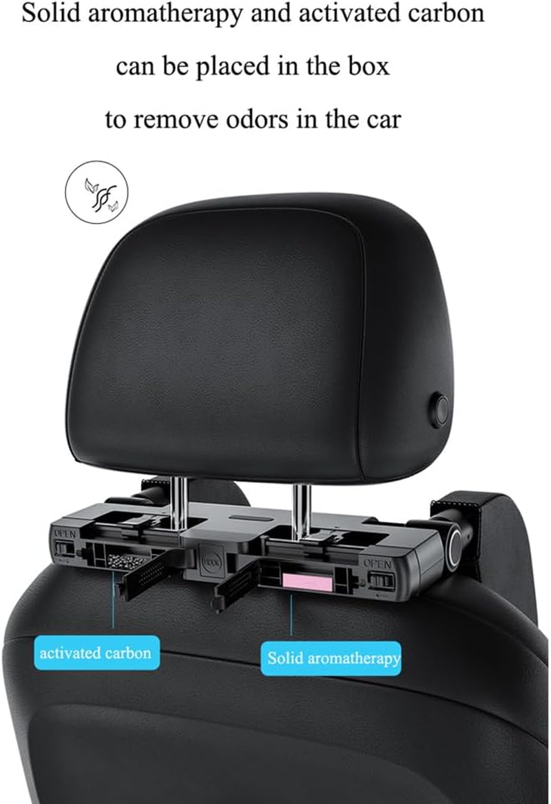 GUYOS Car Headrest Pillow Memory Foam Head Neck Support Pillow Height & Width Adjustable Sleeping Headrest with Hook for Kids and Adults image number 1