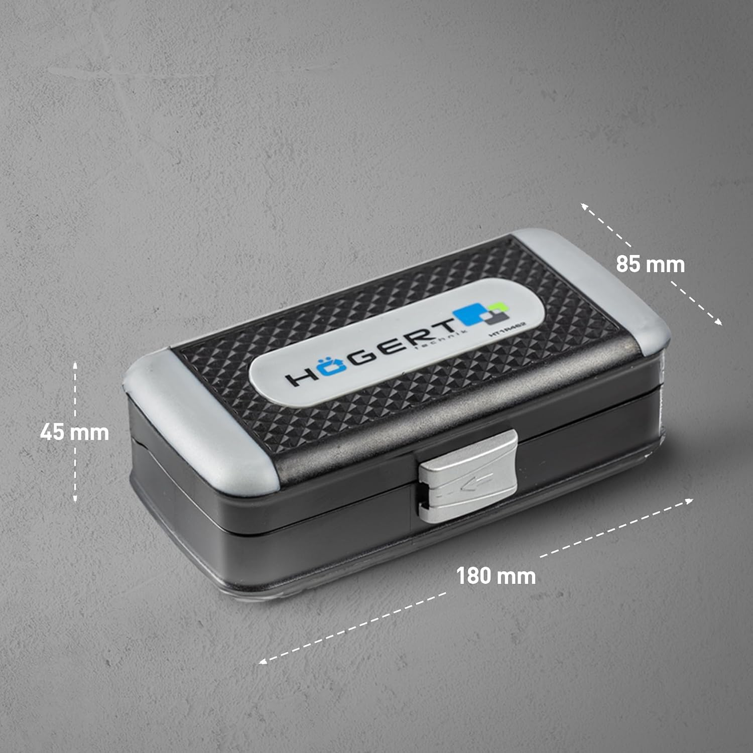 H&ouml;gert Tool Set Tool Box - Tool Set Tool Tools Socket Spanner Set Screwdriver Ratchet - Black/Blue, 1/4 Inch, HT1R462, 38 Pieces image number 4