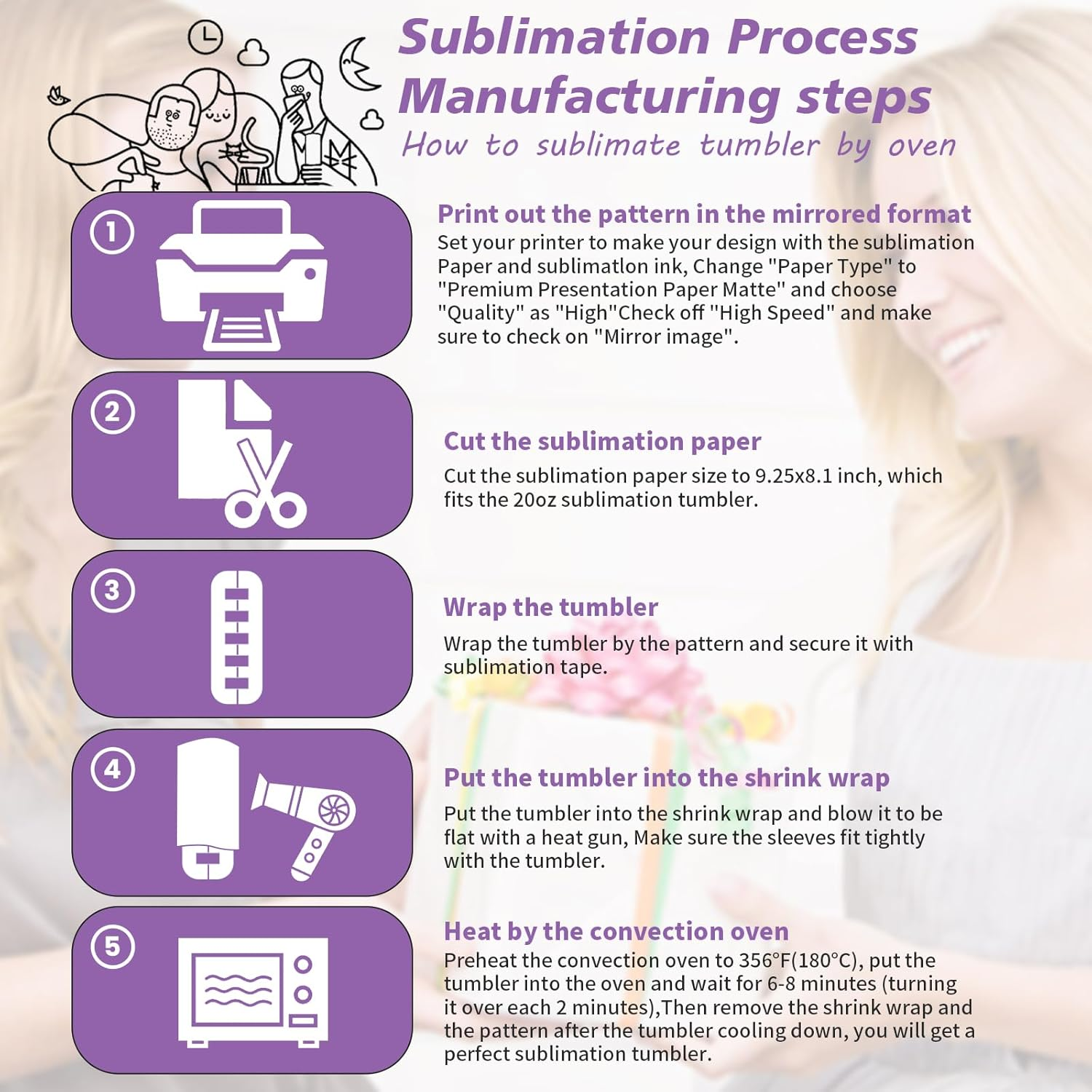 Sublimation Blank Tumbler, 4 Pack, 20Oz Sports Wide Mouth Stainless Steel Water Bottle, Vacuum Flask with Portable Handle and Straw for Press Machine Sublimation Print (Tumbler 24Pcs) - Tumbler 4 image number 3