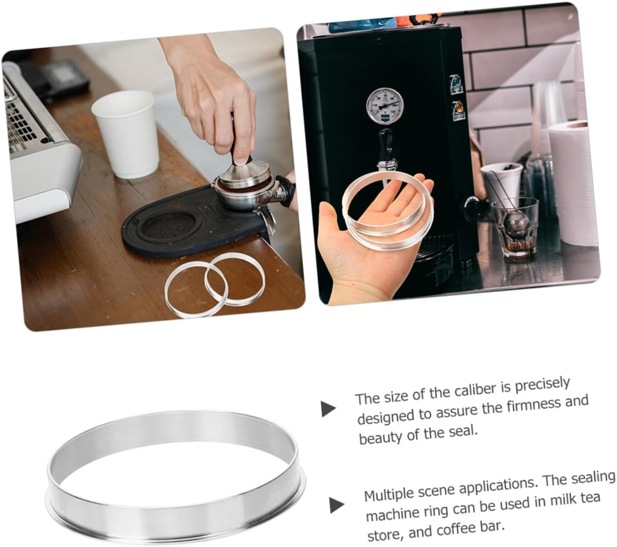MUCKLILY Aluminum Cup Ring for Automatic Cup Sealer Machine Sealing Ring Accessory for Milk Tea and Coffee Shops Efficient Compact Design image number 4