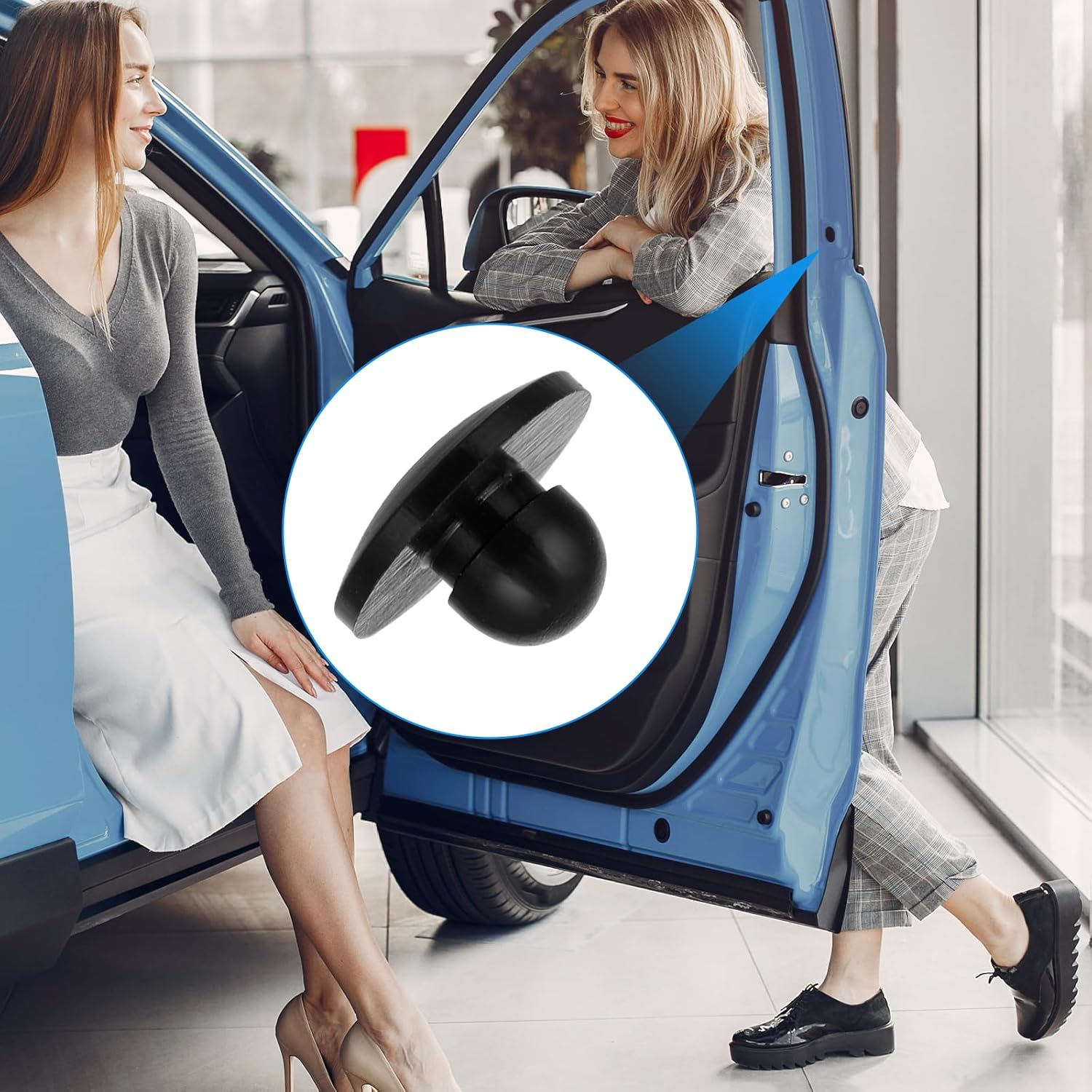 10Pc Silicone round Snap-In Locking Furniture Hole Plugs - 5Mm Rubber Plugs for Screw & License Plate Holes image number 5