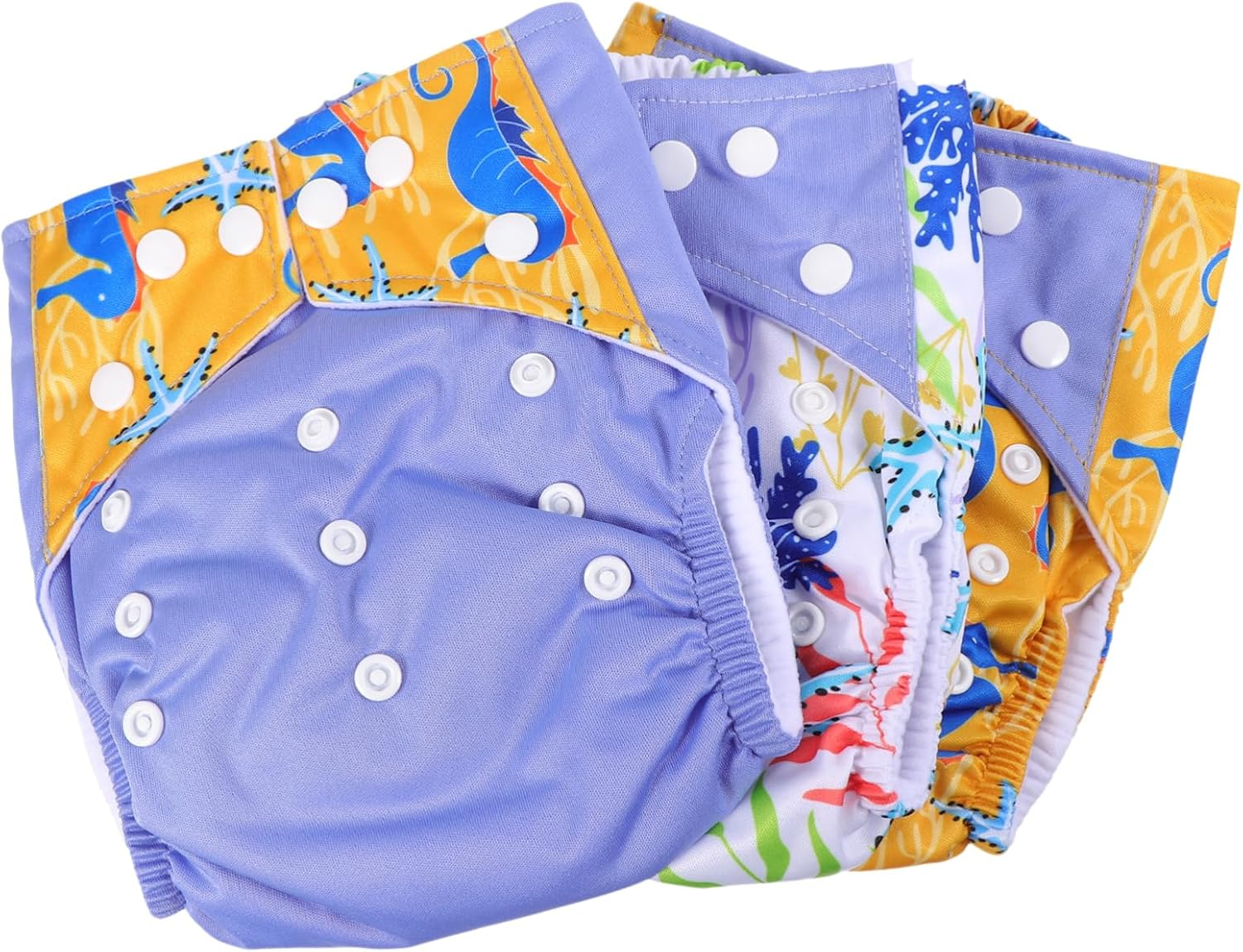 3Pcs Cloth Diapers for Boys Girls Absorbent Diaper Pants Soft Elastic Closure Comfortable for Birthday image number 6