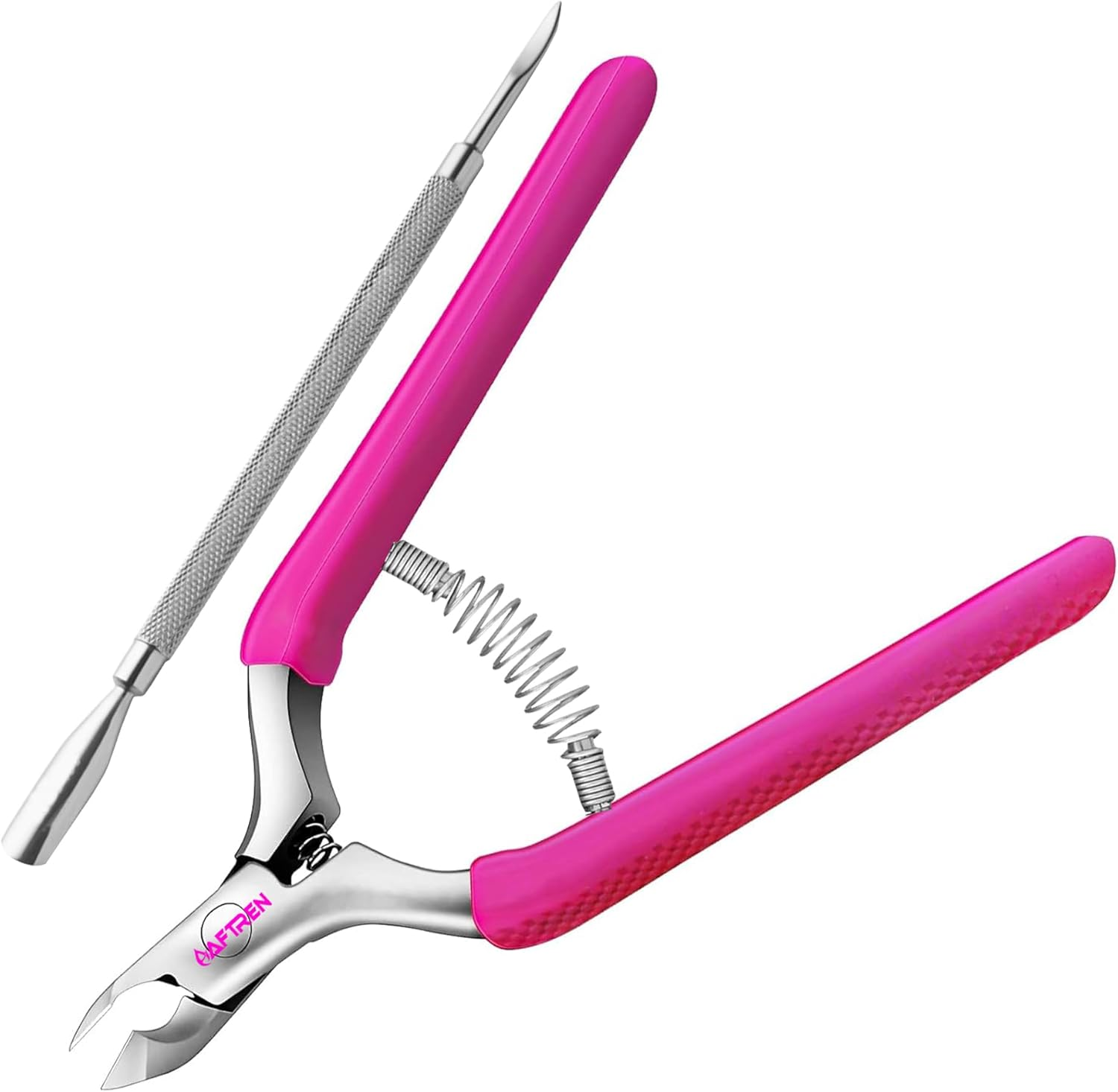 Professional Cuticle Nipper Sharp Stainless Steel Cuticle Scissors Non-Slip Handle Precisely Removing Excess Cuticles and Dead Skin (Rainbow, 4 Inch)