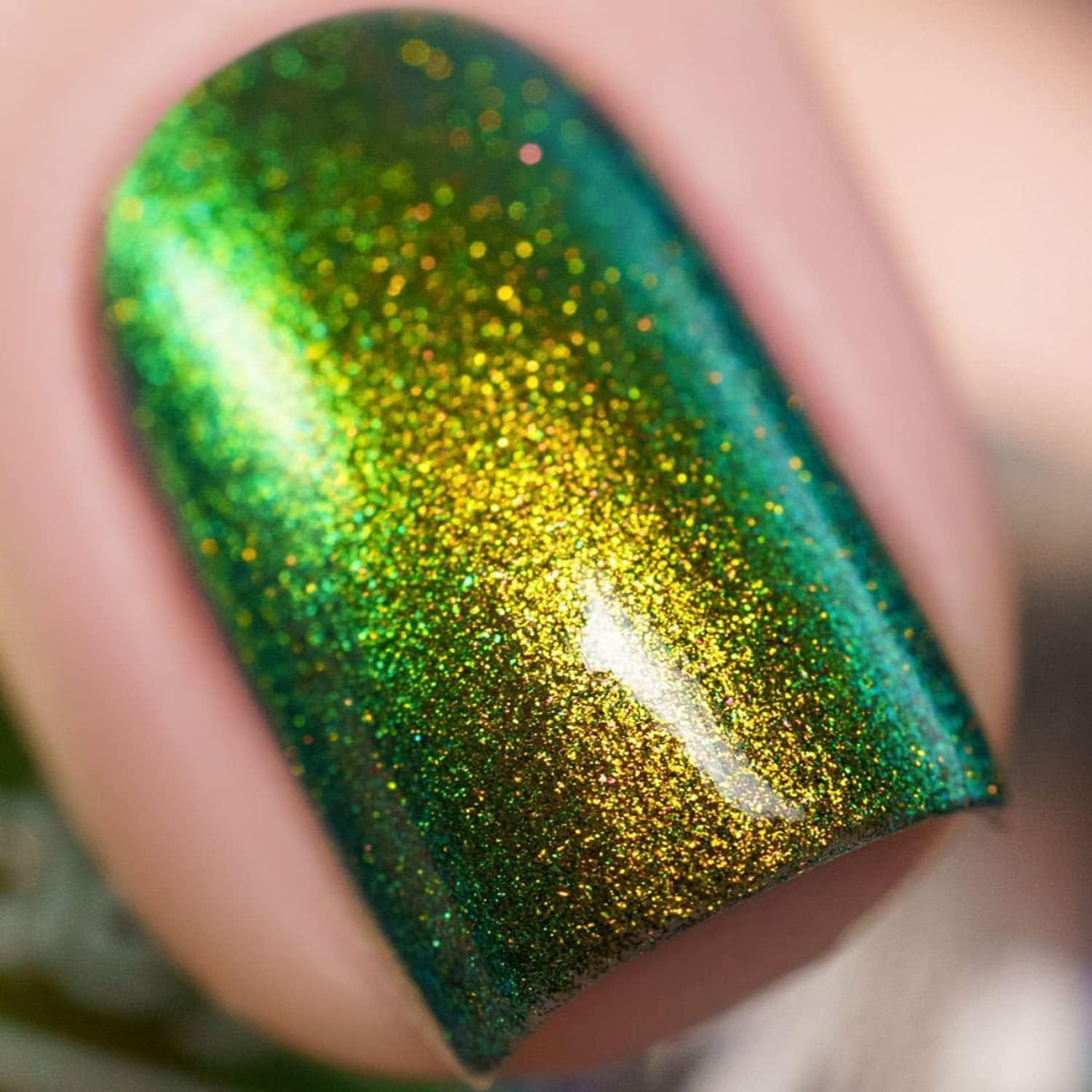 Vishine Chameleon Gel Nail Polish Set Holographic Glitter Polish Sparkle Shimmer Nail Art Polish with Black Base Gel Polish Multicolored Nail Art DIY 8Ml 6Pcs image number 2