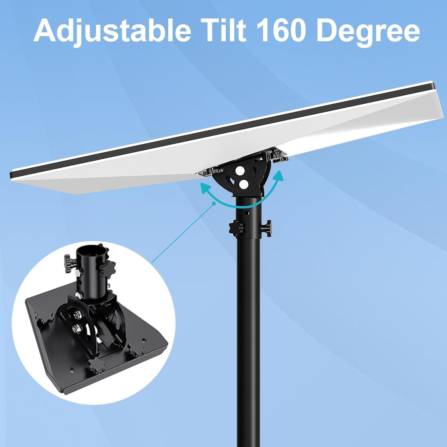 Starlink Gen 3 Heavy Duty Pivot Roof Mount, Adjustable 360 Degree for Better Signal, Starlink Mounting Kit for Starlink Internet Kit Satellite, Compatible with Starlink Standard Gen 3 Dish (Black)