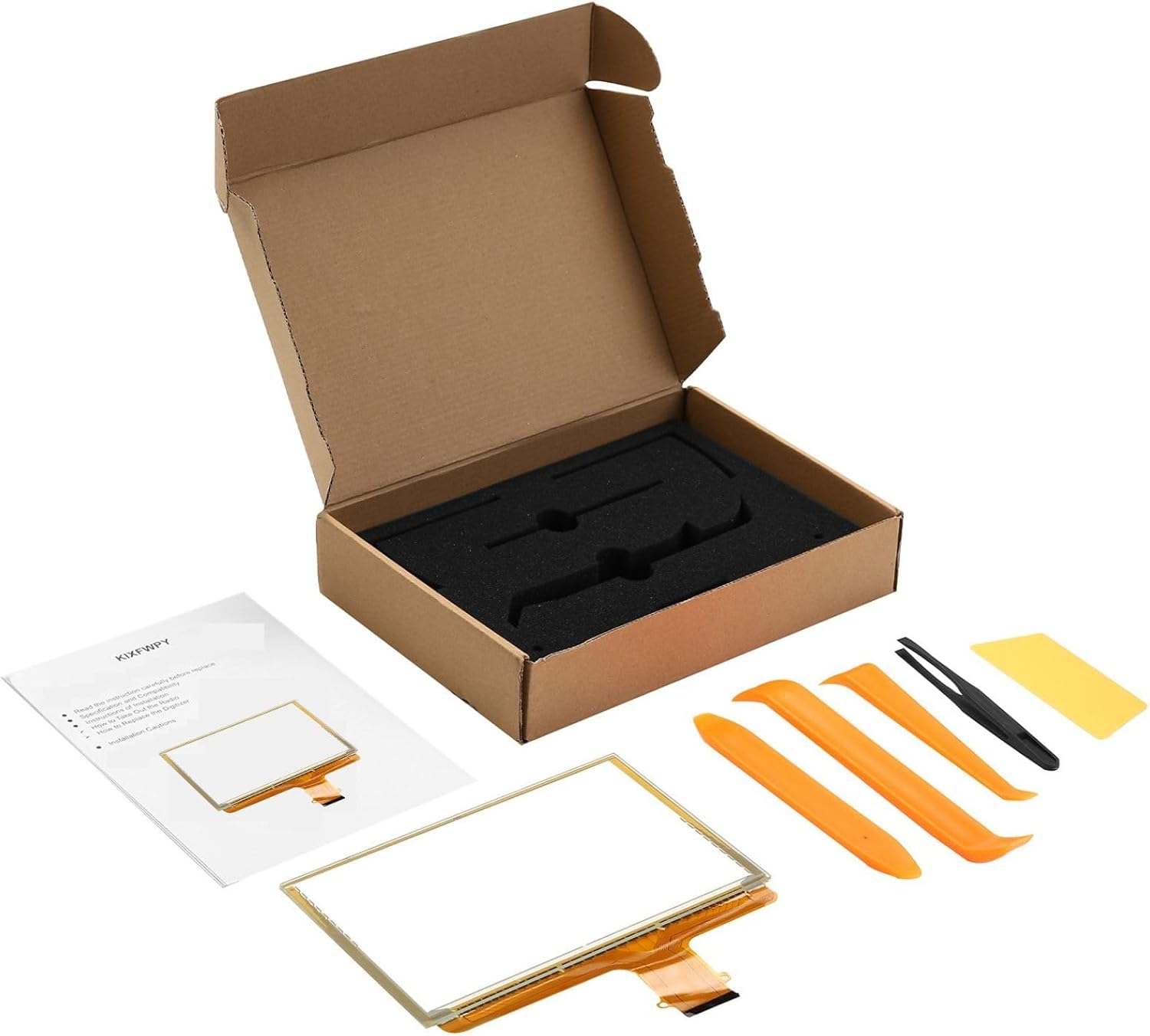 Kixfwpy 8&rdquo; 55Pin Touch Screen Digitizer Replacement for GMC Mylink Navigation Radio Replace DJ080PA-01A Fit for 2015-2018 Chevrolet Suburban Tahoe Chevy Colorado Silverado GMC Yukon Canyon Sierra