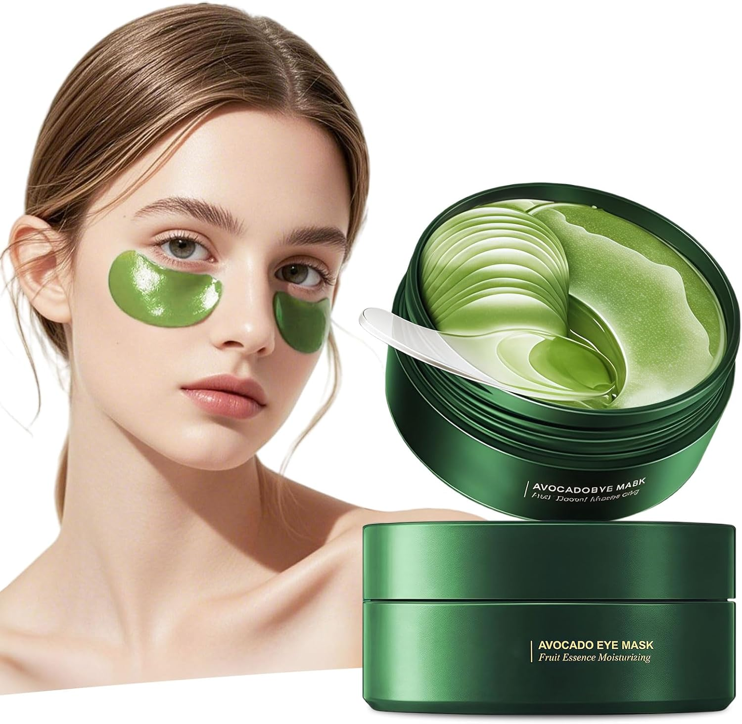 Under Eye Patches under Eye Mask for Puffy Eyes Dark Circles Bags and Wrinkles with Collagen Relieves Pressure and Reduces Wrinkles Revitalises and Refreshes Your Eye Skin(60Pcs) (Gold)