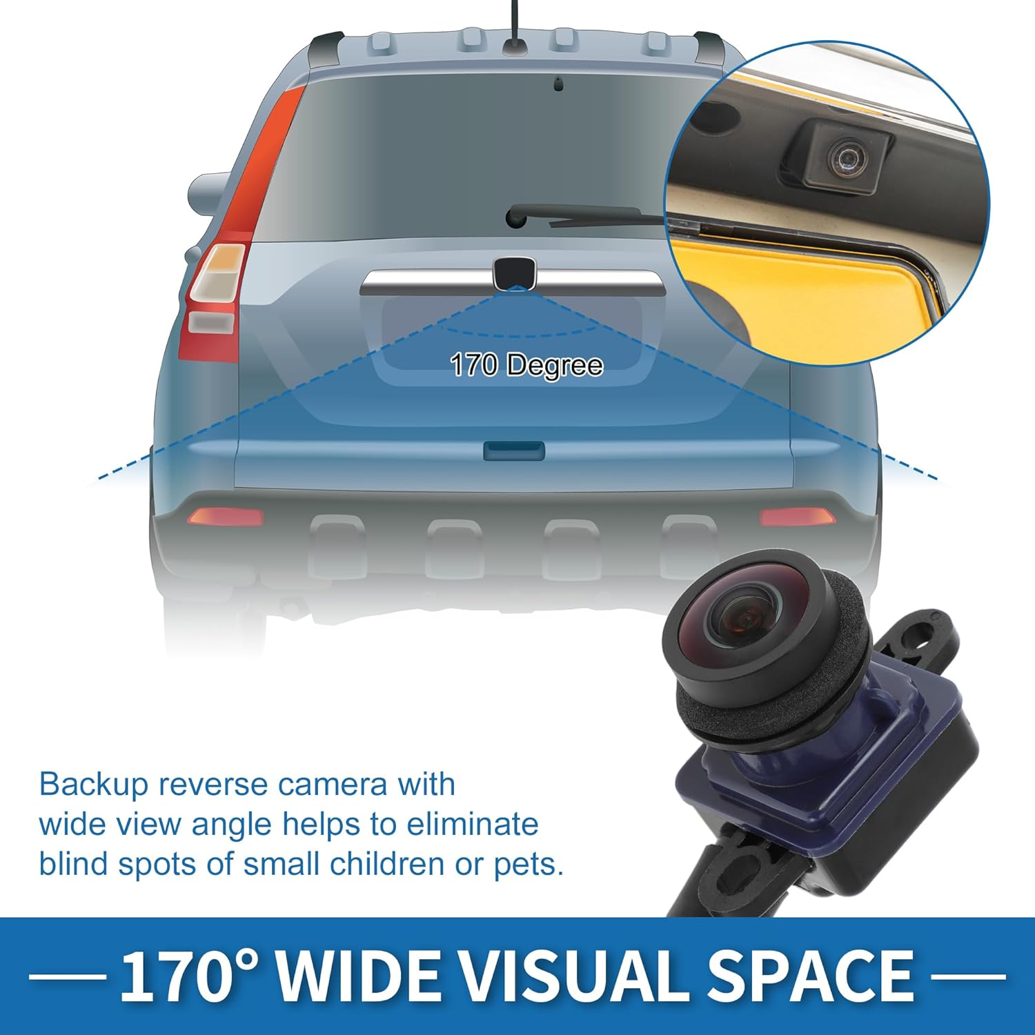 X AUTOHAUX Rear View Camera for Dodge Durango for Jeep Grand Cherokee 2011-2013 Park Assist Backup Reverse Camera Replace No.56054059Ac/56054059Ad/56054059Ae image number 4