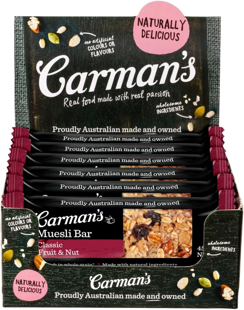 Carman'S Classic Fruit and Nut Muesli Bar - 12 X 45G (Pack of 12) image number 5