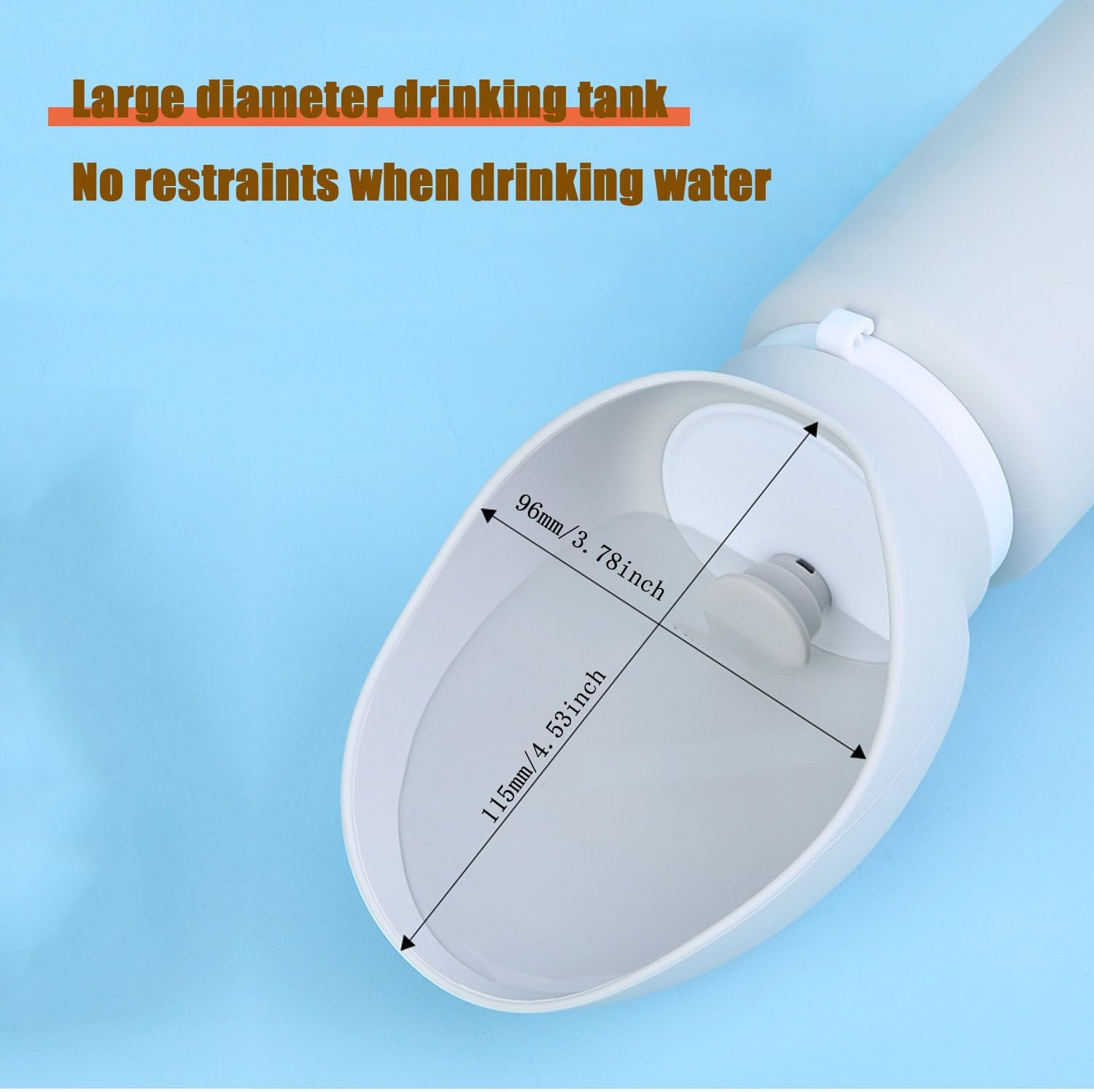 Shengsenfu 18.6 Oz Pet Cat Dog Water Bottle Portable Soft Silicone Leak Proof Foldable, Easy to Clean Dog Drinking Dispenser, Walking Hiking Camping Beach, Travel with Lead Leash Accessory, Dogs Cats