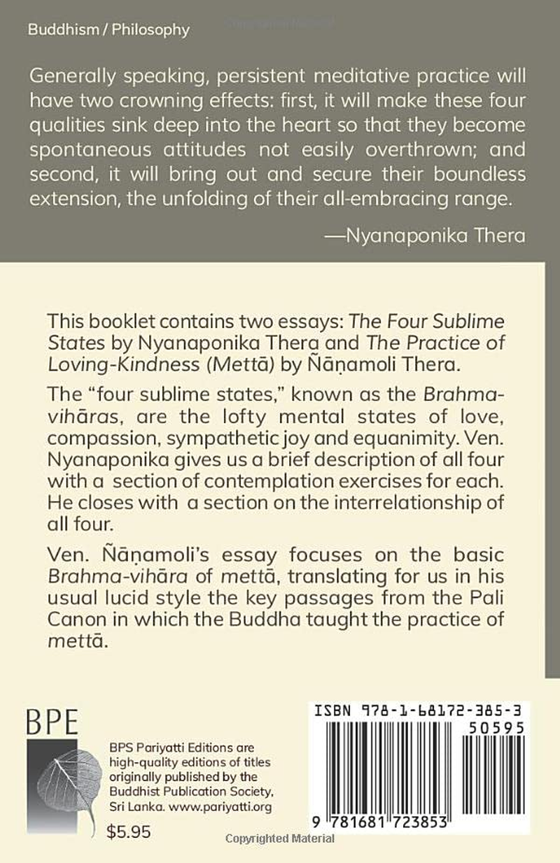 The Four Sublime States and the Practice of Loving Kindness (Metta) image number 1