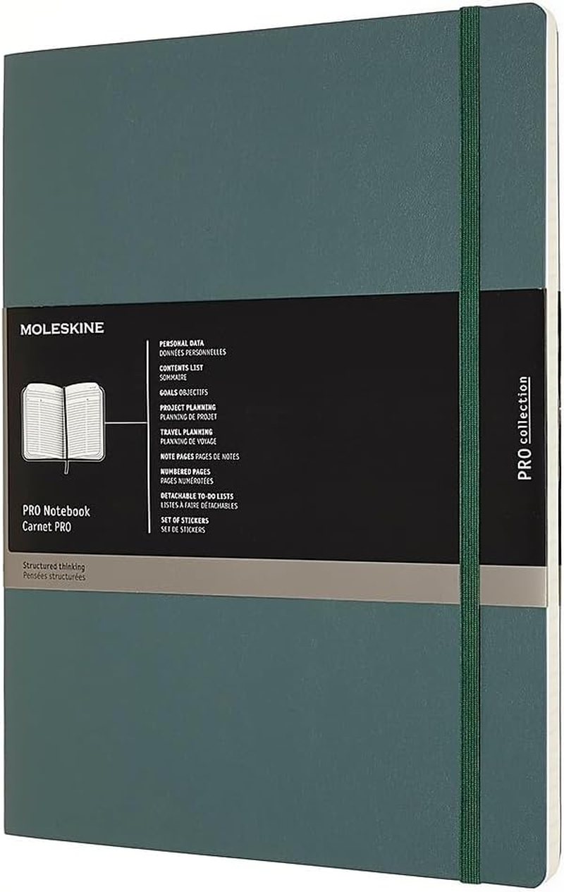 Moleskine Professionelles Notizbuch XL, Soft Cover, Waldgr&uuml;n
