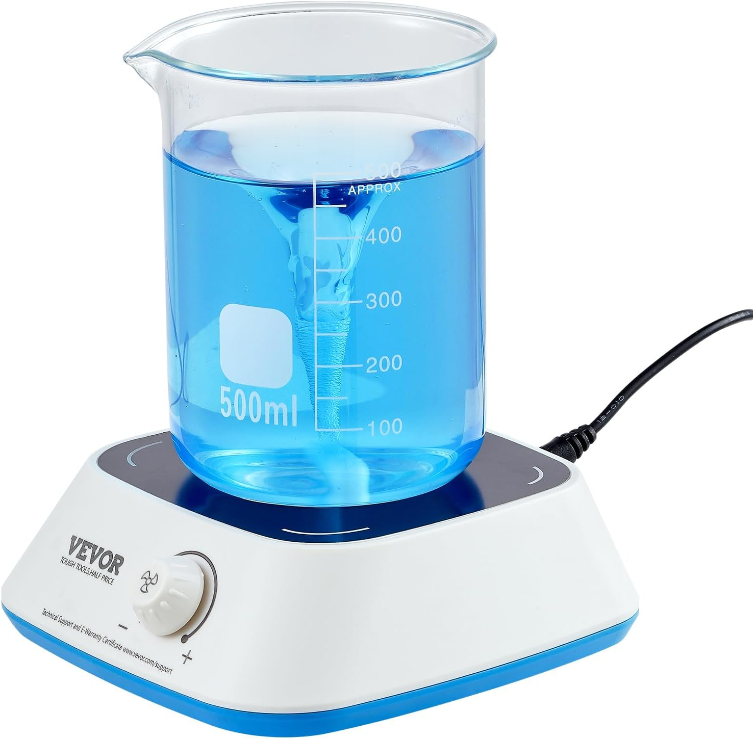 VEVOR Magnetic Stirrer, 0-2000 RPM Stir Plate with Adjustable Speed Knob, 3000Ml Plate Stirrer Kit, Stir Bar Included image number 2