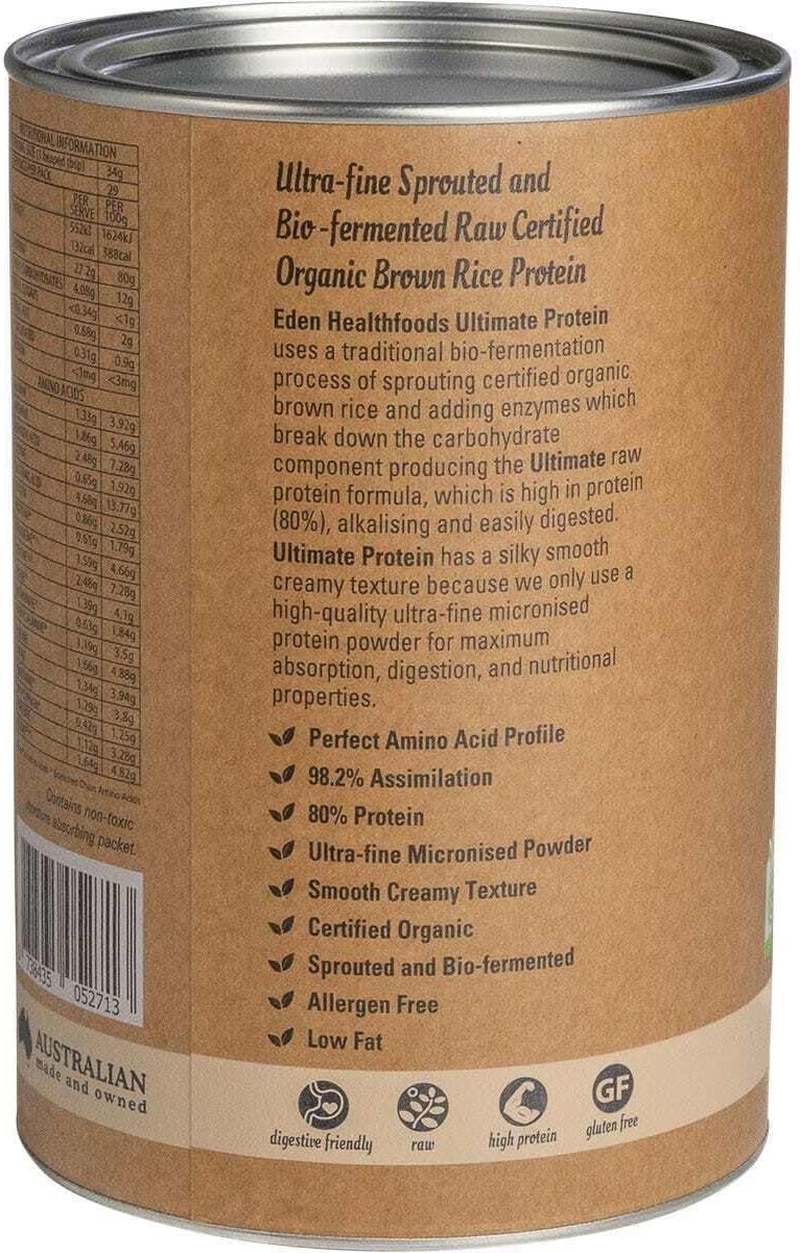 Eden Healthfoods Natural Ultimate Sprouted Brown Rice Protein 1 Kg, 1 Kilograms image number 1