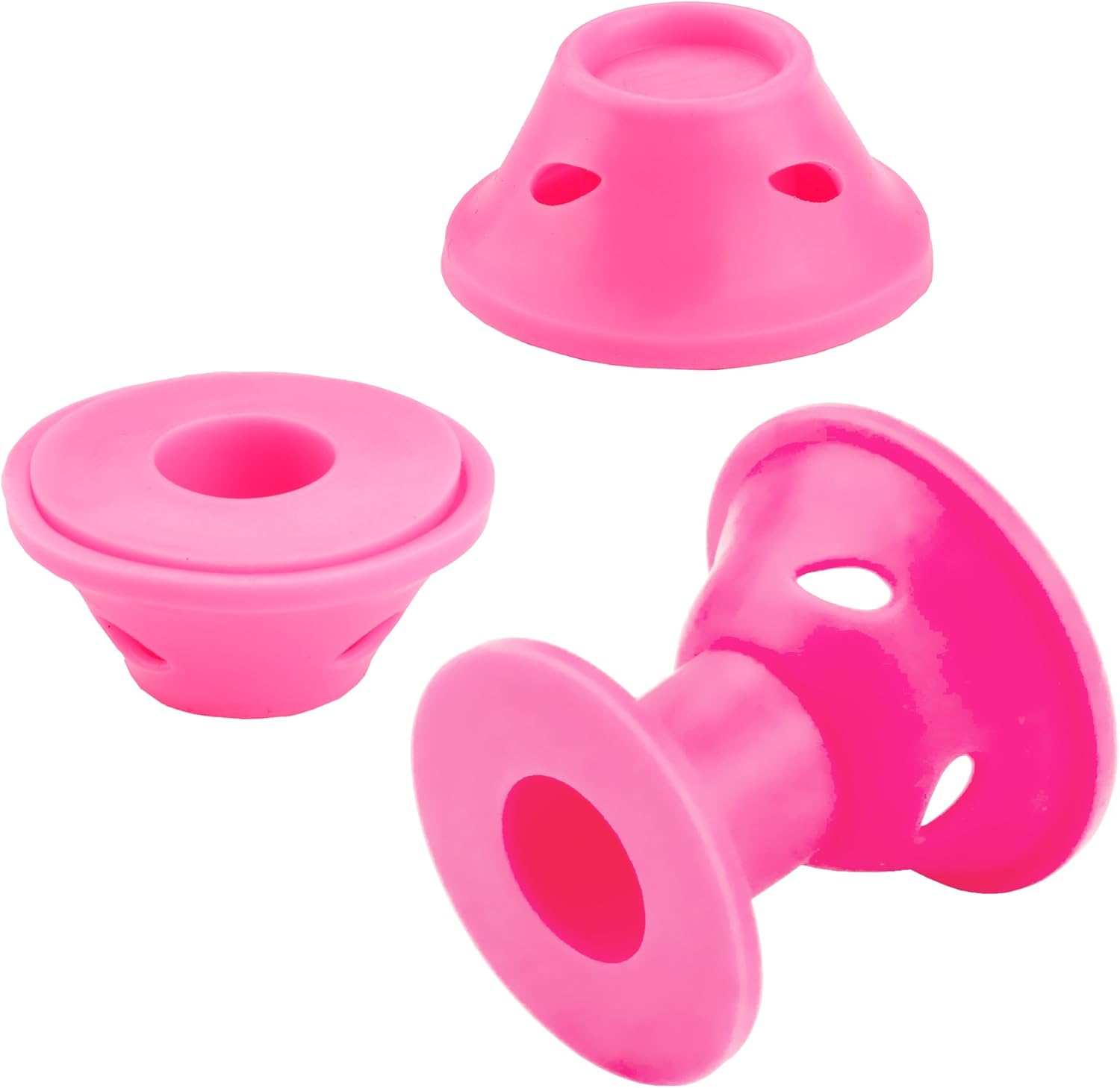 40 Pcs Pink Magic Hair Rollers,Include 20Pcs Large Silicone Curlers and 20Pcs Small Silicone Curlers image number 6