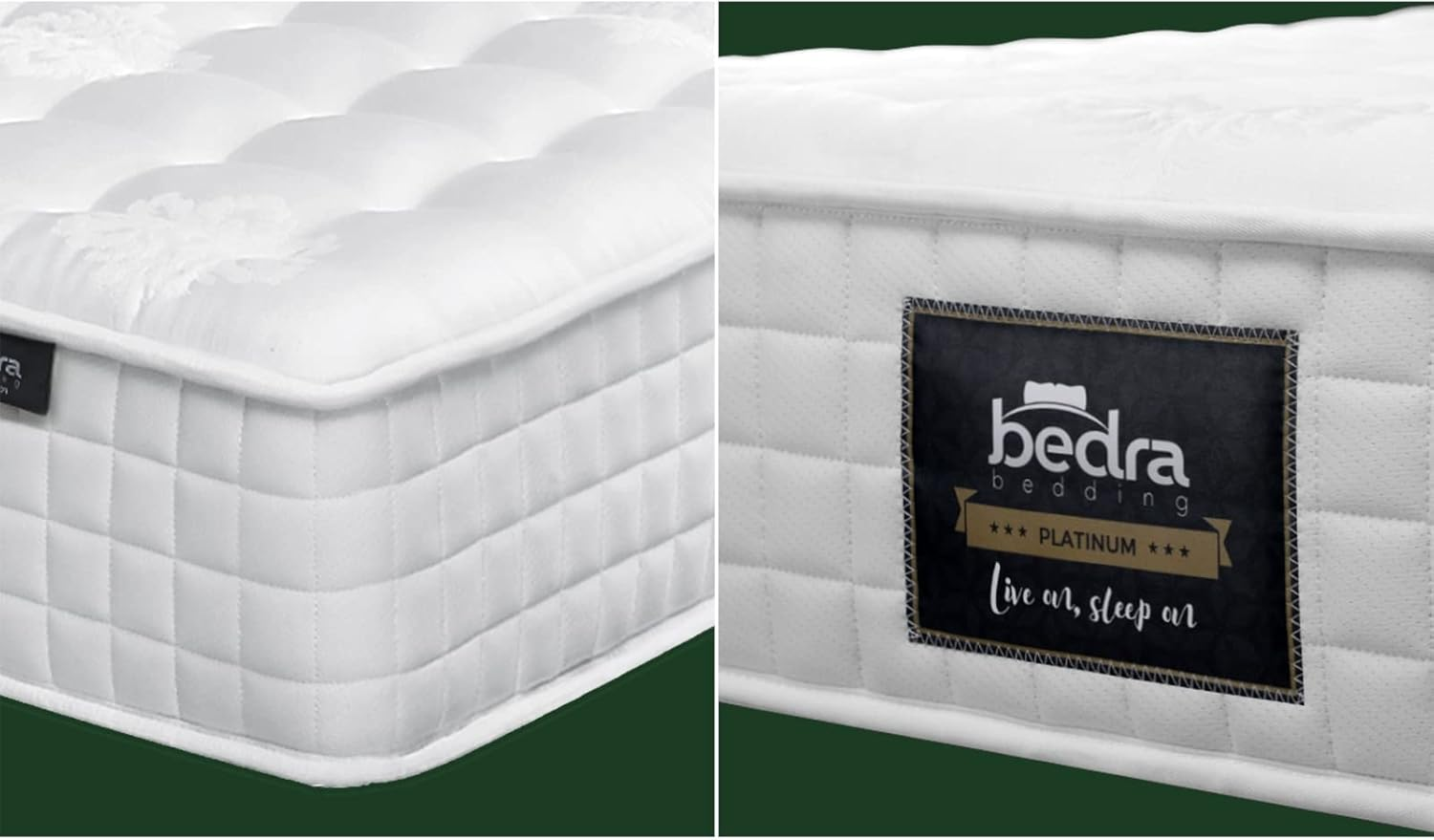 Bedra Bedding King Single Mattress 27Cm Pocket Springs Pillow Top Bed Mattress with Belgian Knit Fabric Medium-Firm image number 4