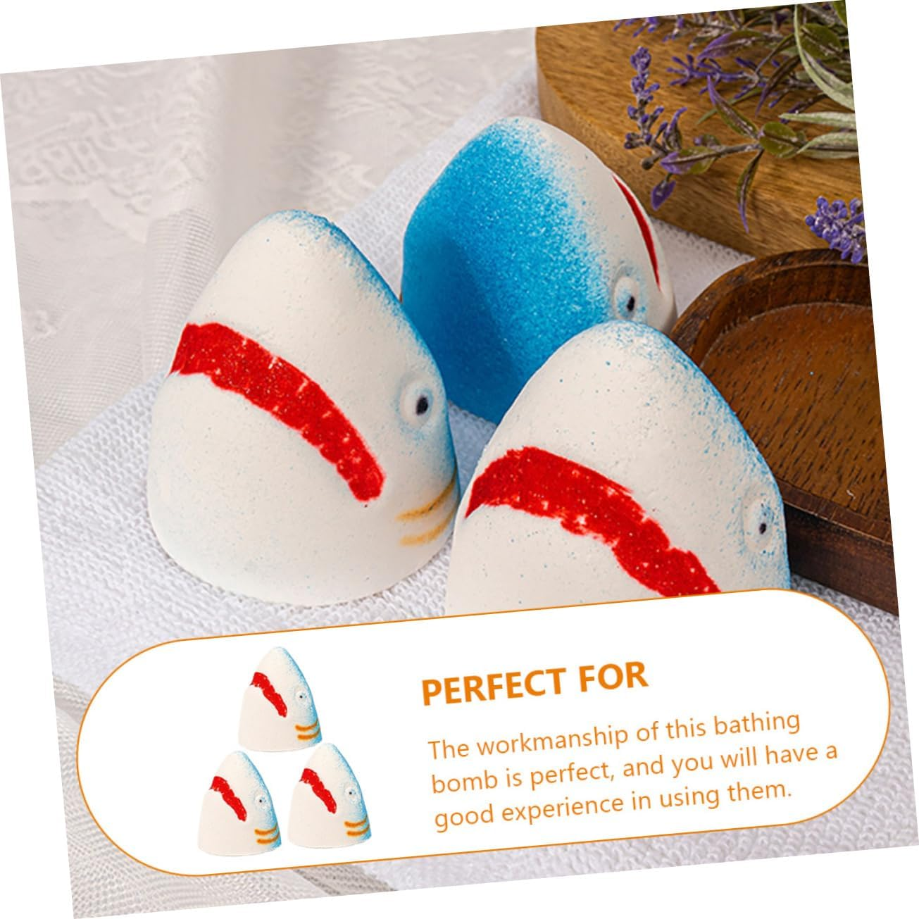 HAMPPLIES 3Pcs Natural Essential Oil Bath Bomb Salt Bubble Bath Bomb for Boys and Girls Relaxing Shower Bathing Rejuvenating Healing Supply image number 6