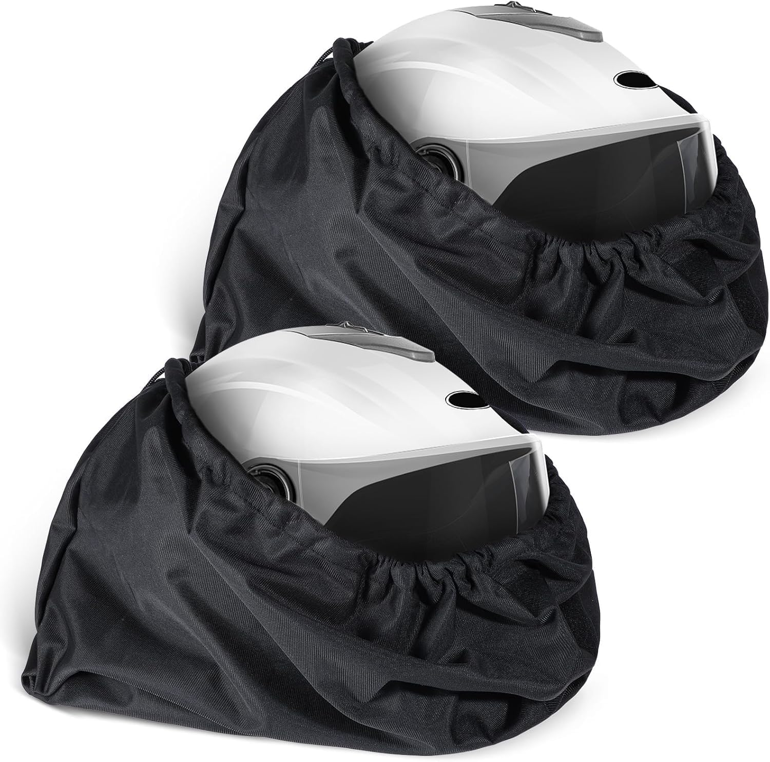 Helmet Protection Storage Bag, 2Pcs Light Weight Motorcycle Helmet Bags with Drawstring,Polyester Motorcycle Helmet Bag with Drawstring image number 4