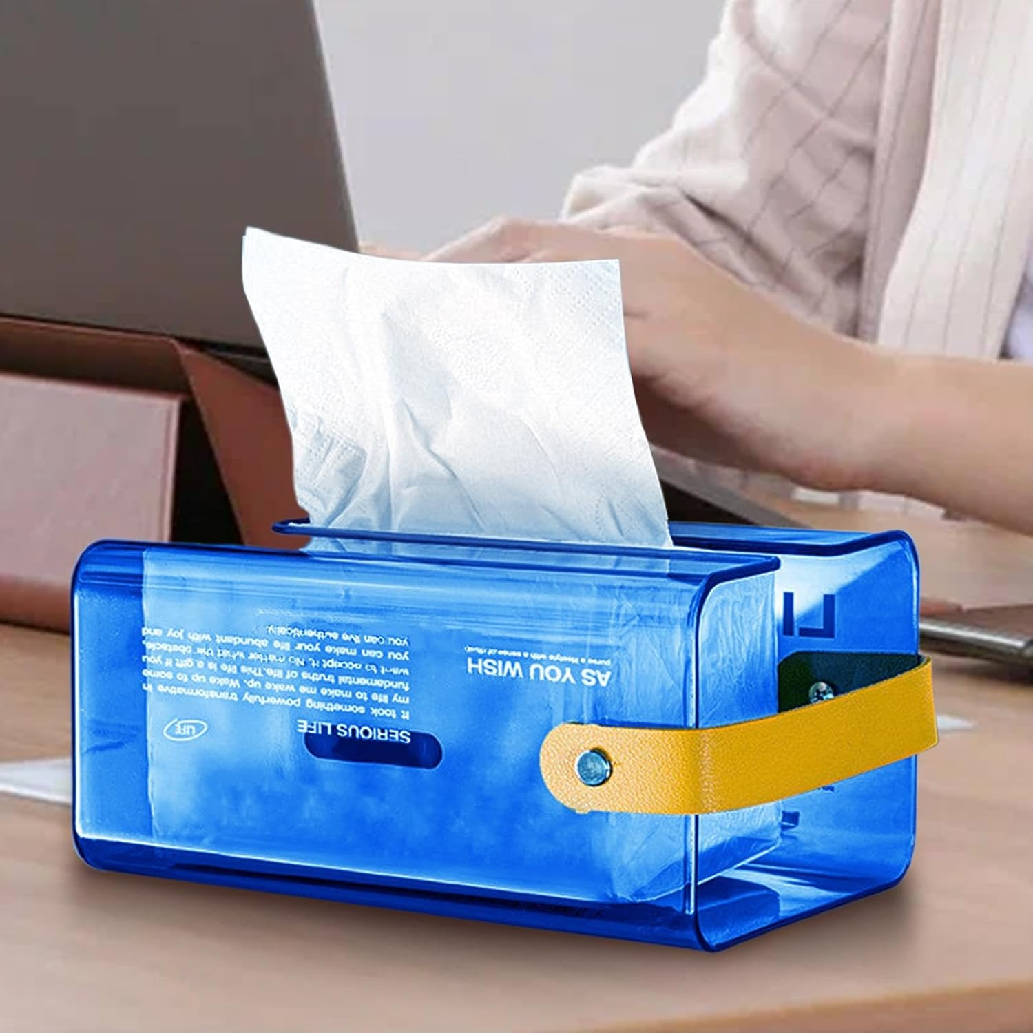 Wipes Dispenser for Bathroom, No-Punch Wipe Tissue Storage Box Case, Refillable Wipes Container for Bathroom, Kitchen, Home Use, Convenient and Hygienic Wipes Storage Solution