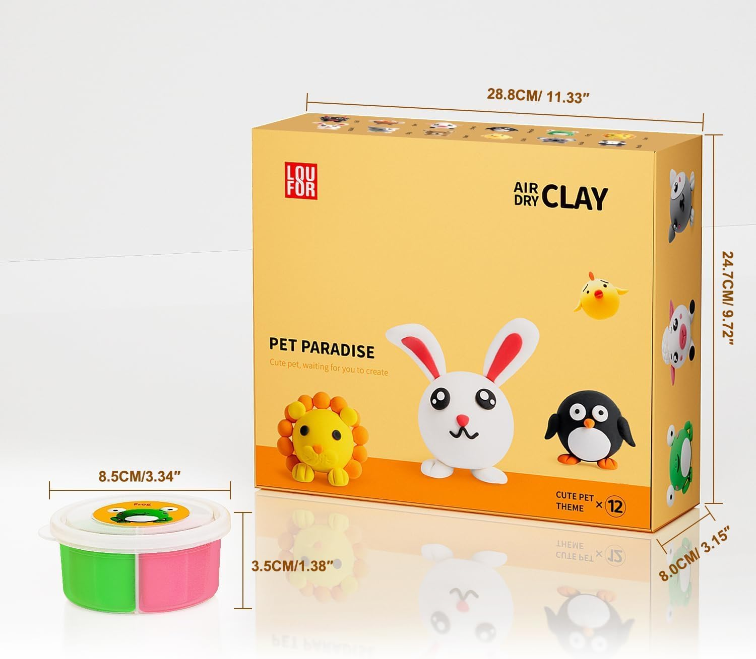 Air Dry Clay Kits - Modeling Clay for Kids, Ultra Light & Soft, Safe & Non-Toxic, 12 Boxes DIY Model Magic Clay with Sculpting Tools & Tutorials, Creatible Art Crafts Toys Gifts Boys Girls image number 6