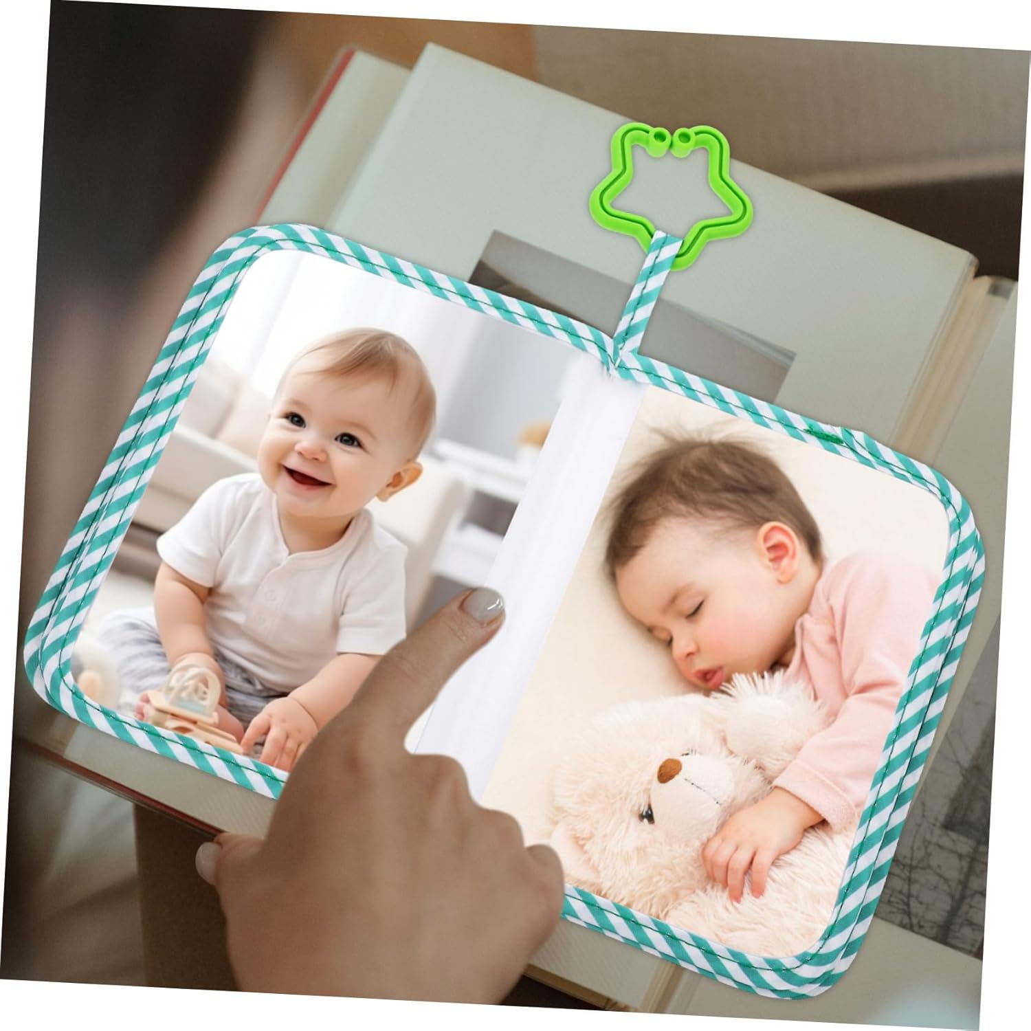 Cloth Photo Album Soft Picture for Growth Holds Photos Safe and Adorable Design for Newborns Keepsake for First Year