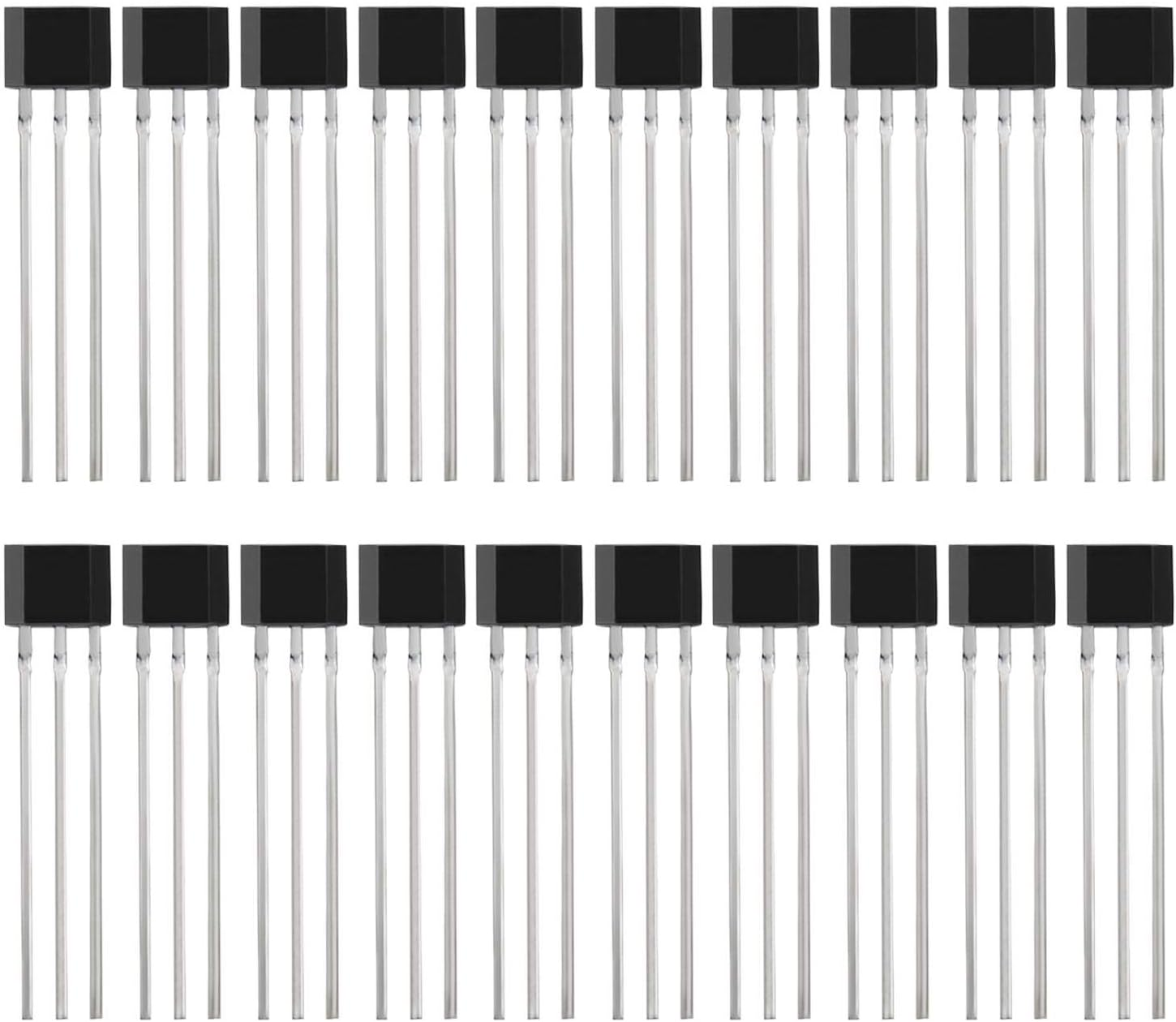 Emsea 20Pcs A3144/OH3144/44E/AH3144E TO-92UA Linear Hall Effect Switch Sensors 3 Terminals for Automotive Industrial Applications image number 5